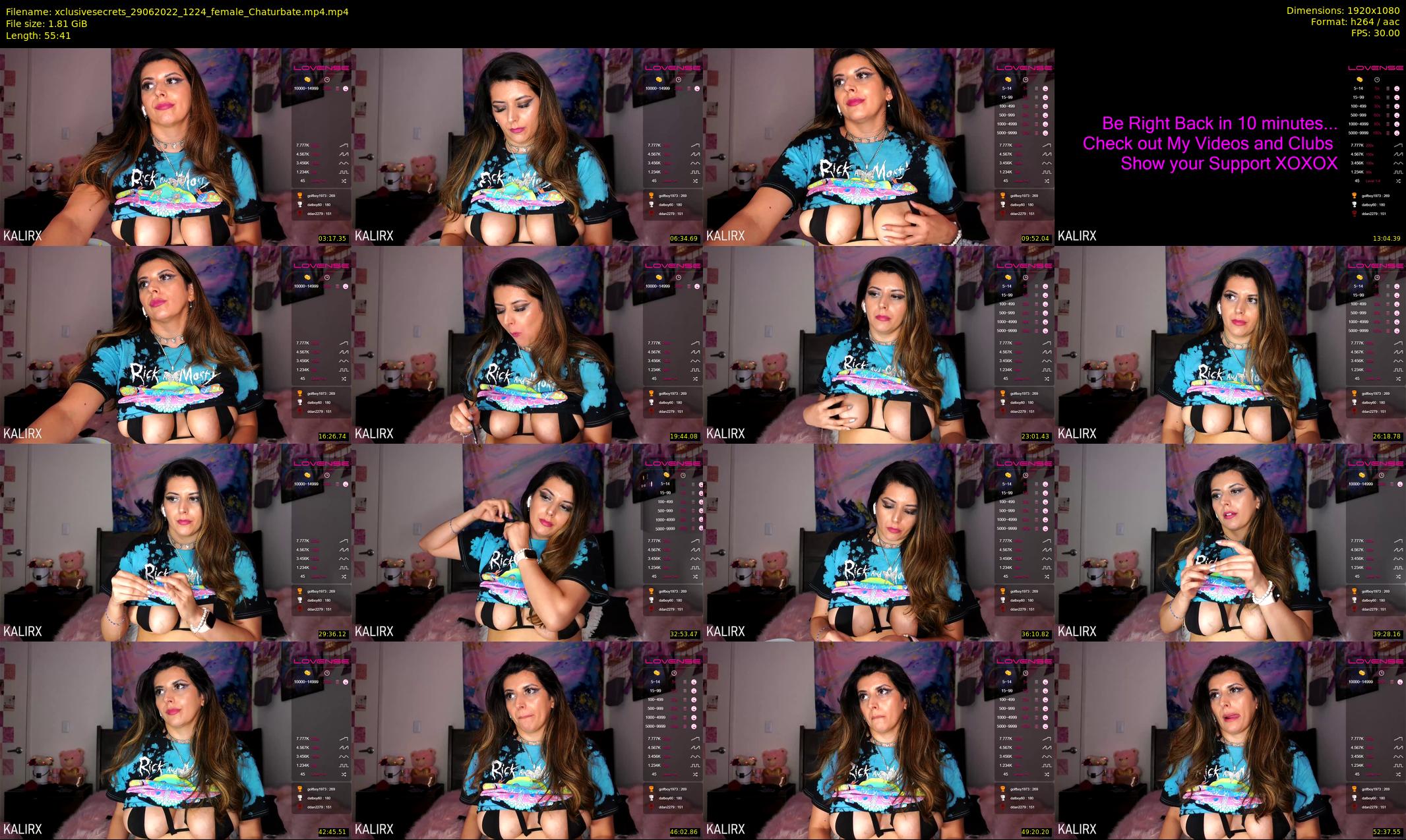 xclusivesecrets — 56 minute Chaturbate female cam show recording, 1080p, Jun 29, 2022