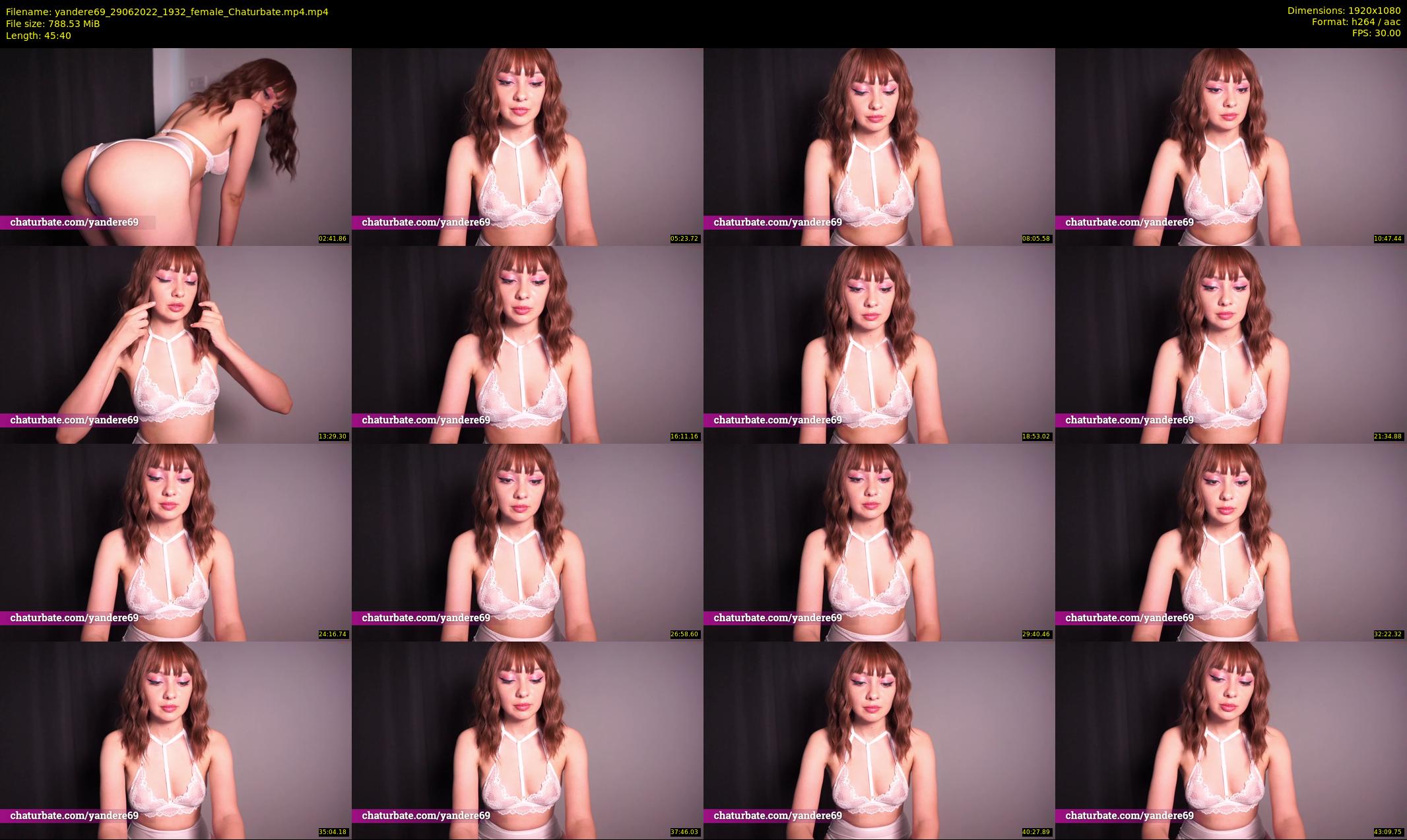 yandere69 — 46 minute Chaturbate female cam show recording, 1080p, Jun 29, 2022