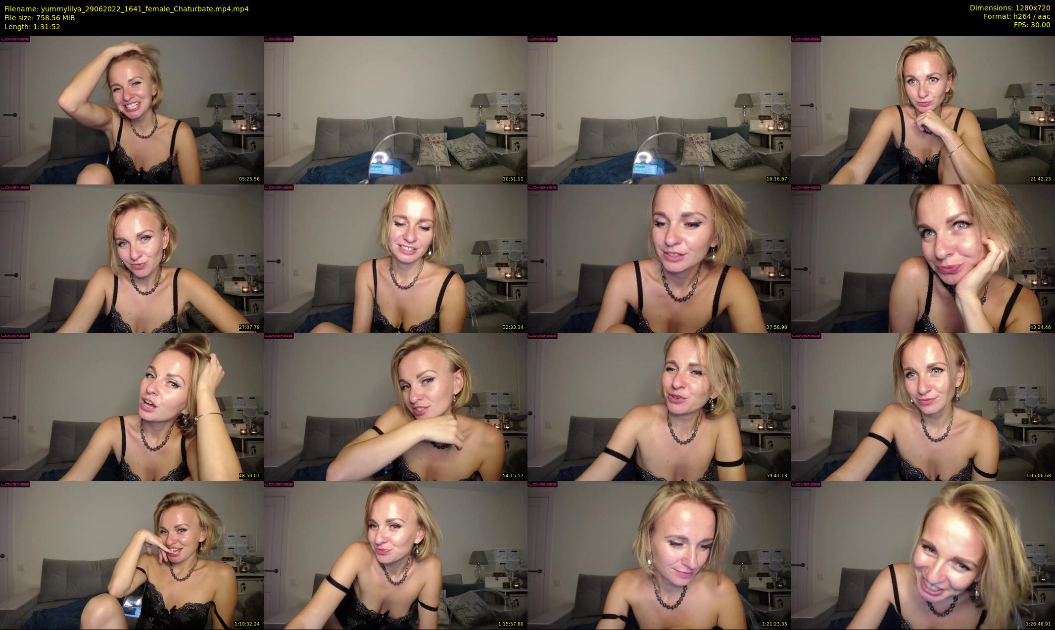 yummylilya — 92 minute Chaturbate female cam show recording, 720p, Jun 29, 2022