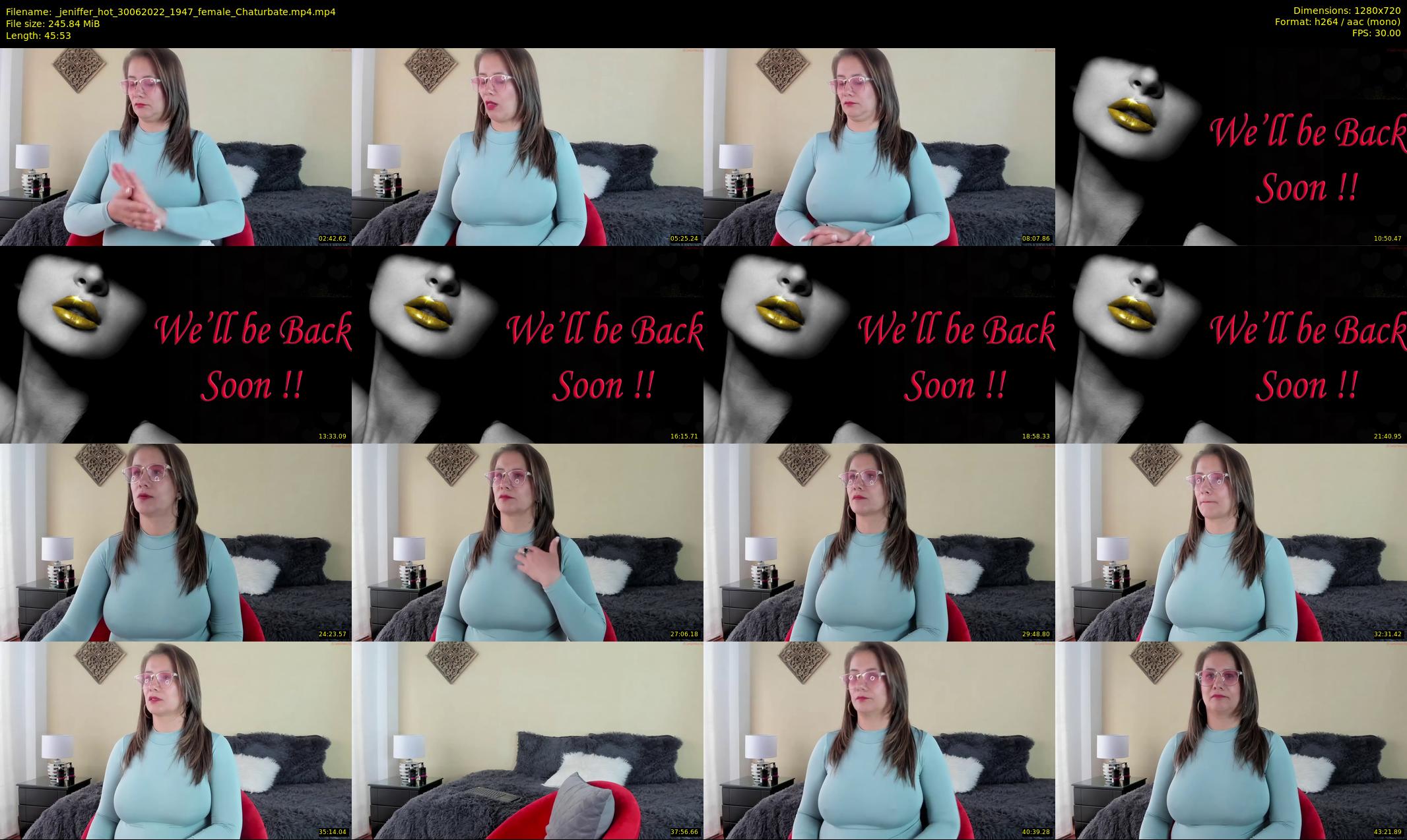 _jeniffer_hot — 46 minute Chaturbate female cam show recording, 720p, Jun 30, 2022
