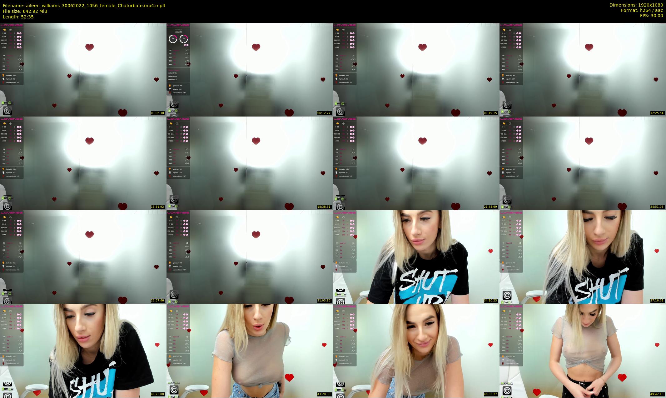 aileen_williams — 53 minute Chaturbate female cam show recording, 1080p, Jun 30, 2022