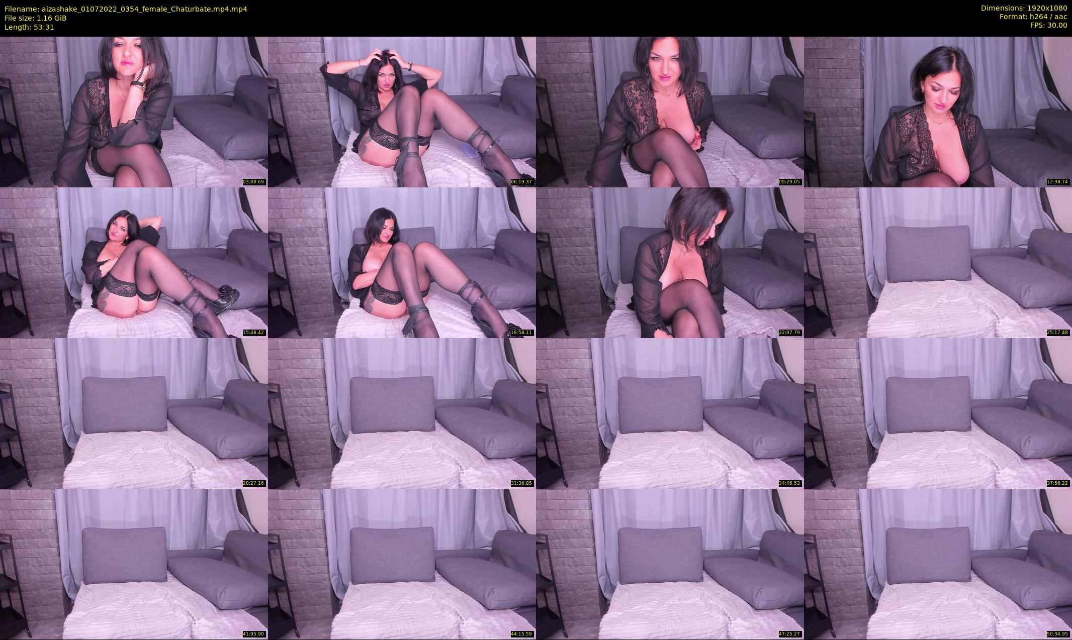 aizashake — 54 minute Chaturbate female cam show recording, 1080p, Jul 1, 2022