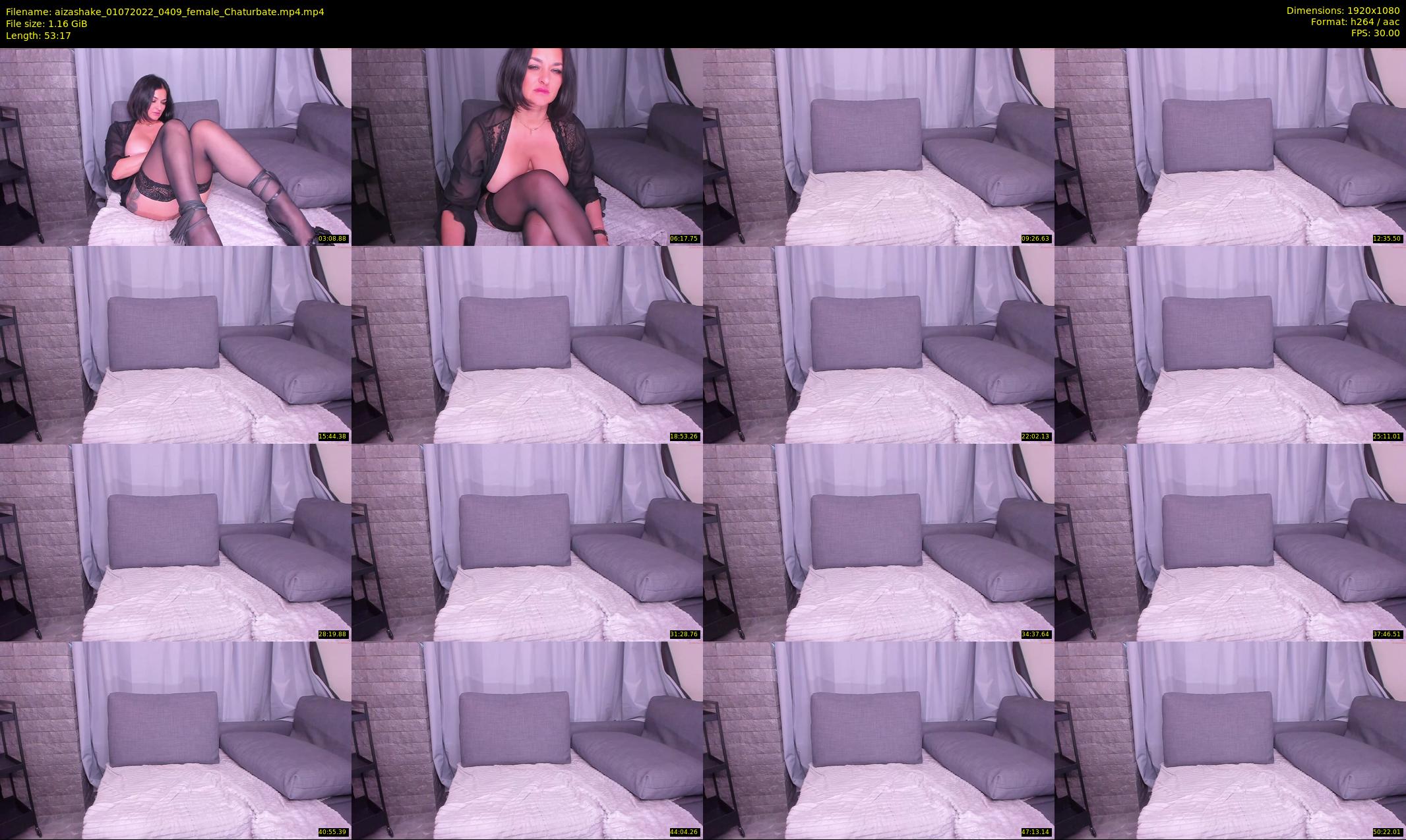 aizashake — 54 minute Chaturbate female cam show recording, 1080p, Jul 1, 2022