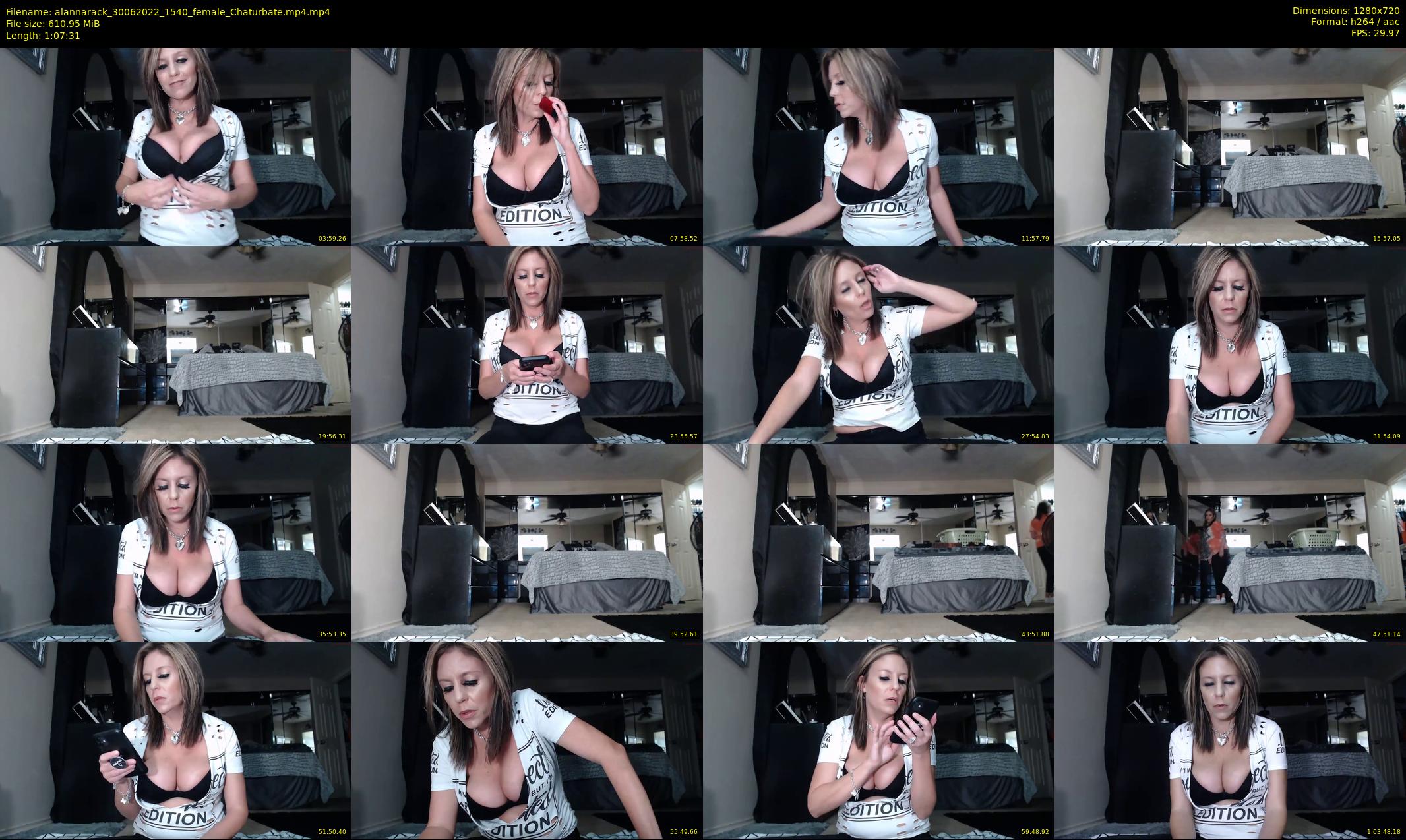 alannarack — 68 minute Chaturbate female cam show recording, 720p, Jun 30, 2022