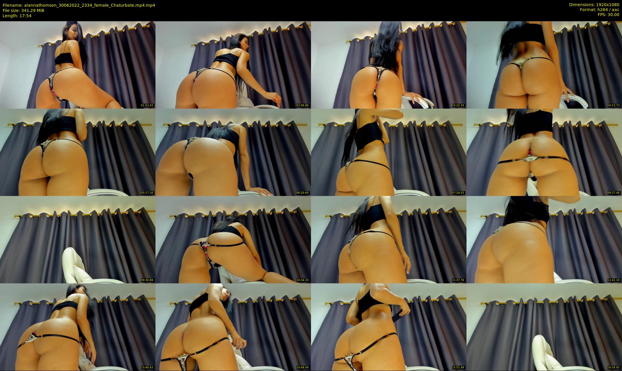 alannathomson — 18 minute Chaturbate female cam show recording, 1080p, Jun 30, 2022
