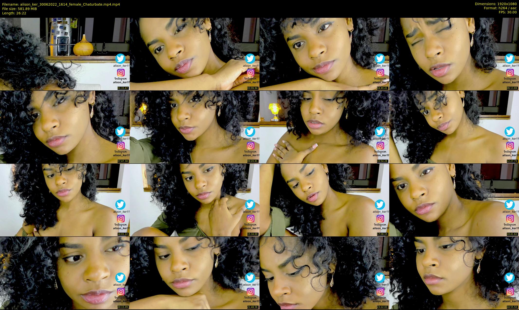 alison_ker — 27 minute Chaturbate female cam show recording, 1080p, Jun 30, 2022