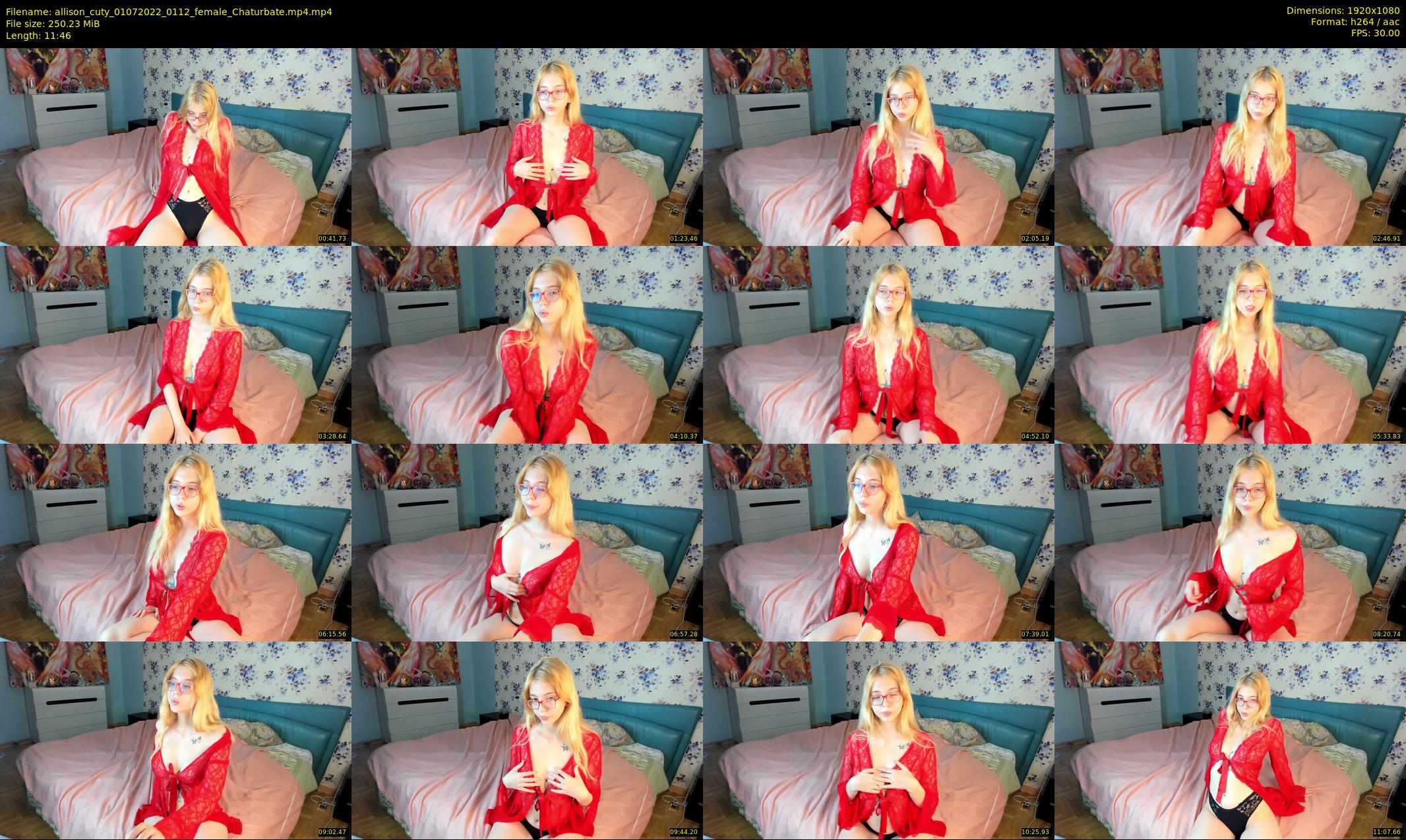 allison_cuty — 12 minute Chaturbate female cam show recording, 1080p, Jul 1, 2022