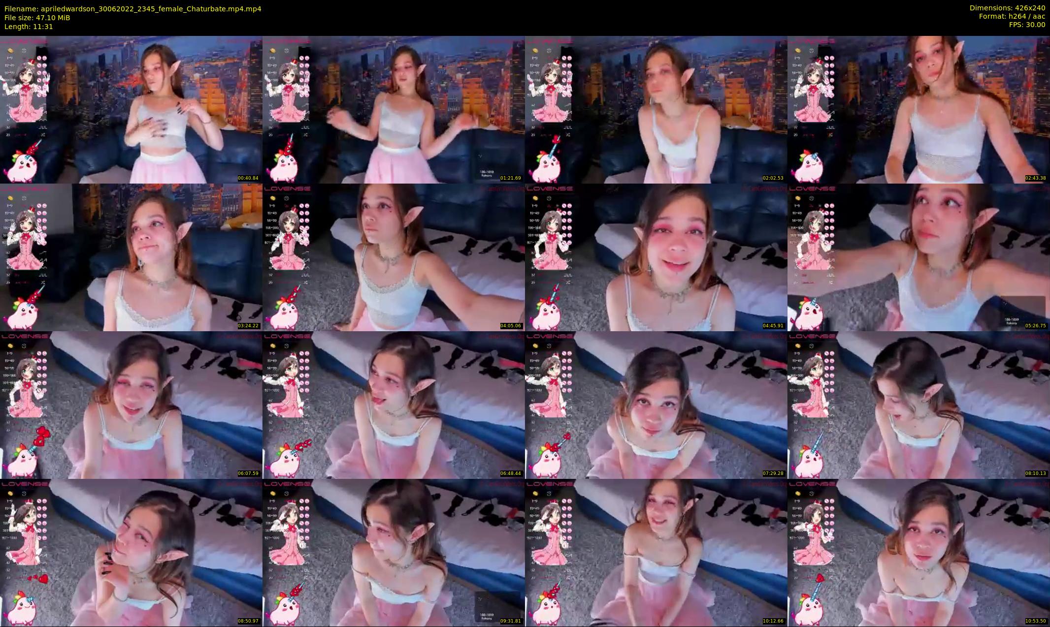 apriledwardson — 12 minute Chaturbate couple cam show recording, SD, Jun 30, 2022