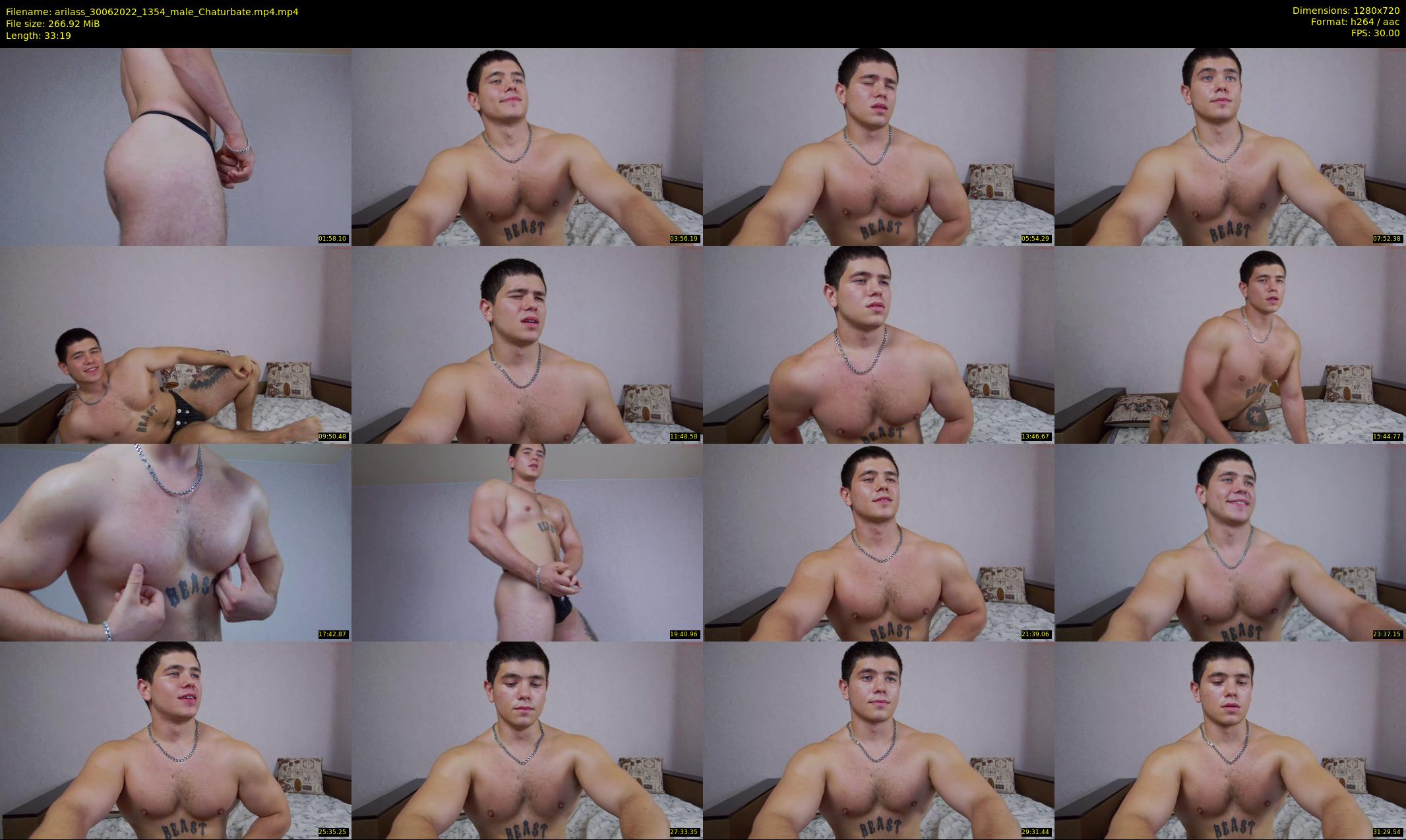 arilass — 34 minute Chaturbate male cam show recording, 720p, Jun 30, 2022