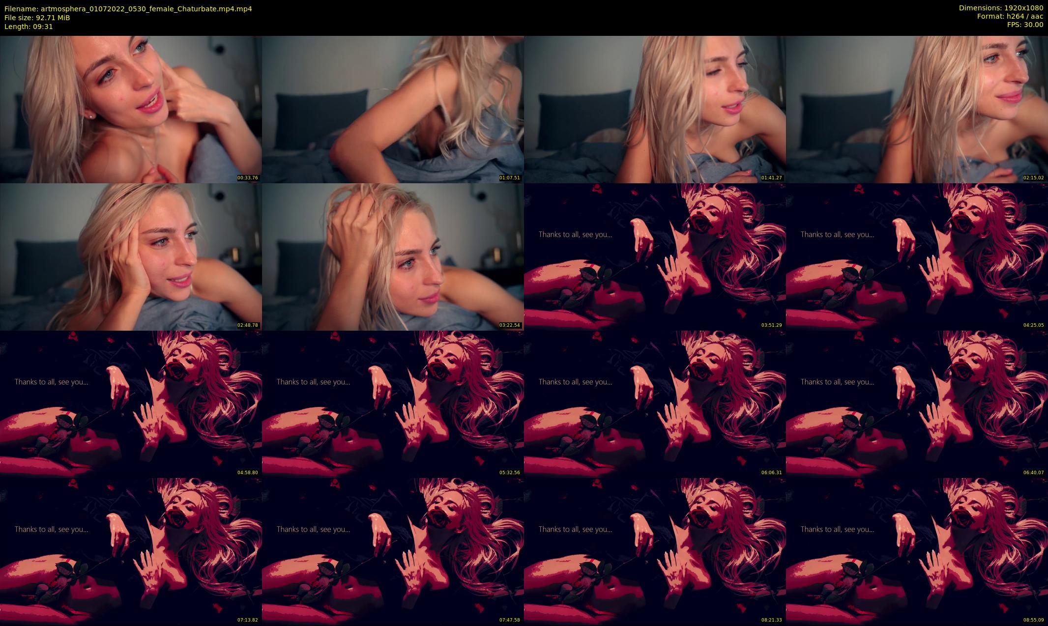 artmosphera — 10 minute Chaturbate female cam show recording, 1080p, Jul 1, 2022