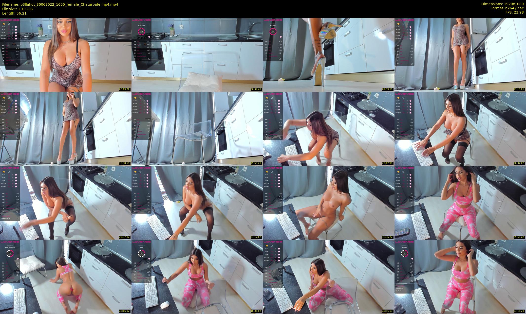 b3llahot — 57 minute Chaturbate female cam show recording, 1080p, Jun 30, 2022
