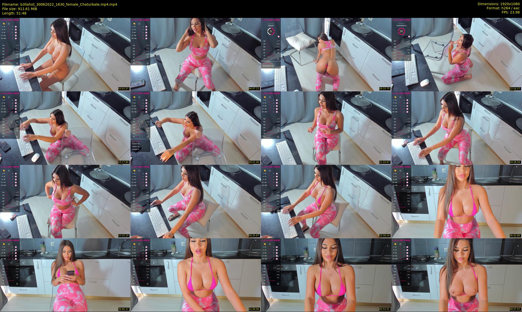 b3llahot — 52 minute Chaturbate female cam show recording, 1080p, Jun 30, 2022