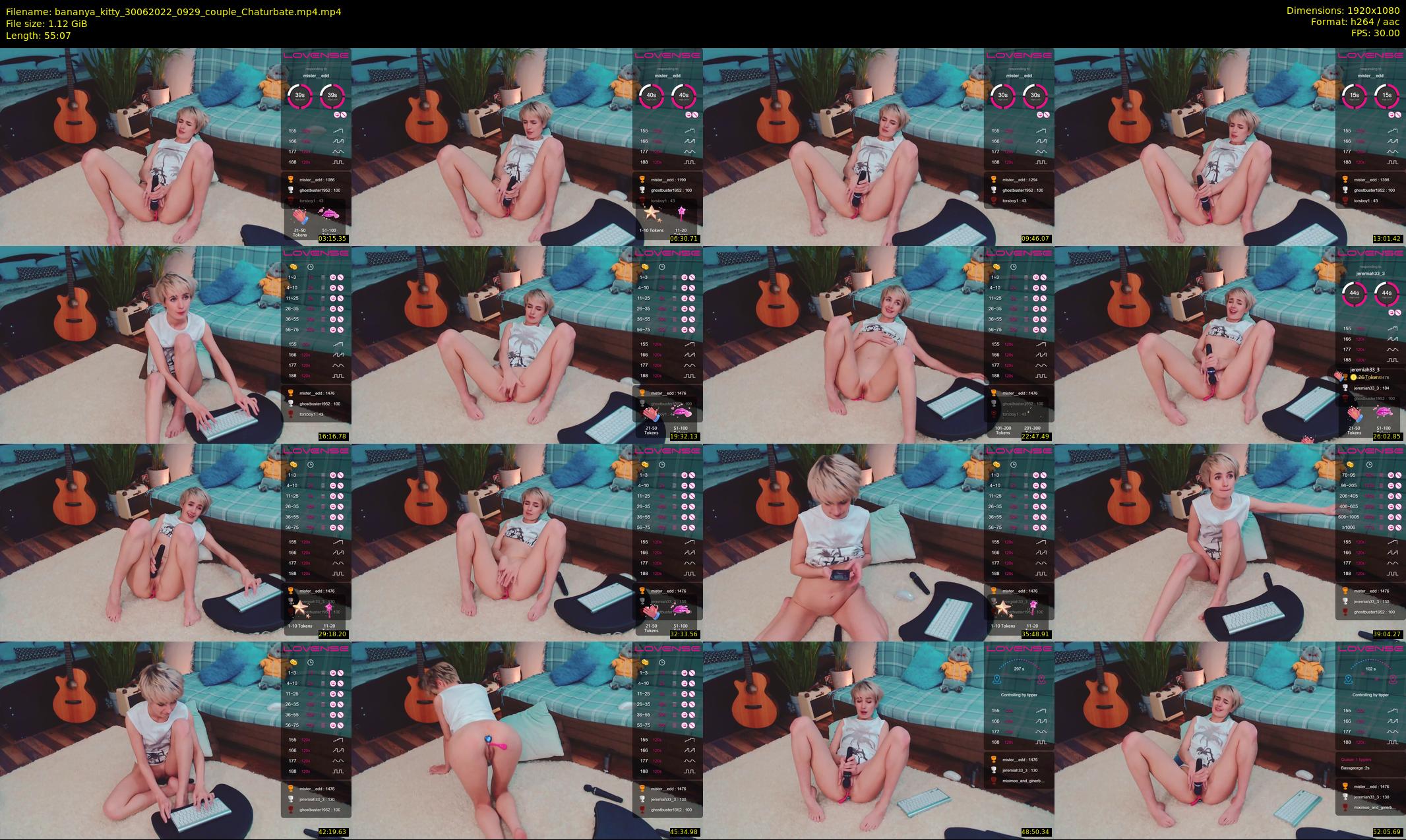 bananya_kitty — 56 minute Chaturbate couple cam show recording, 1080p, Jun 30, 2022
