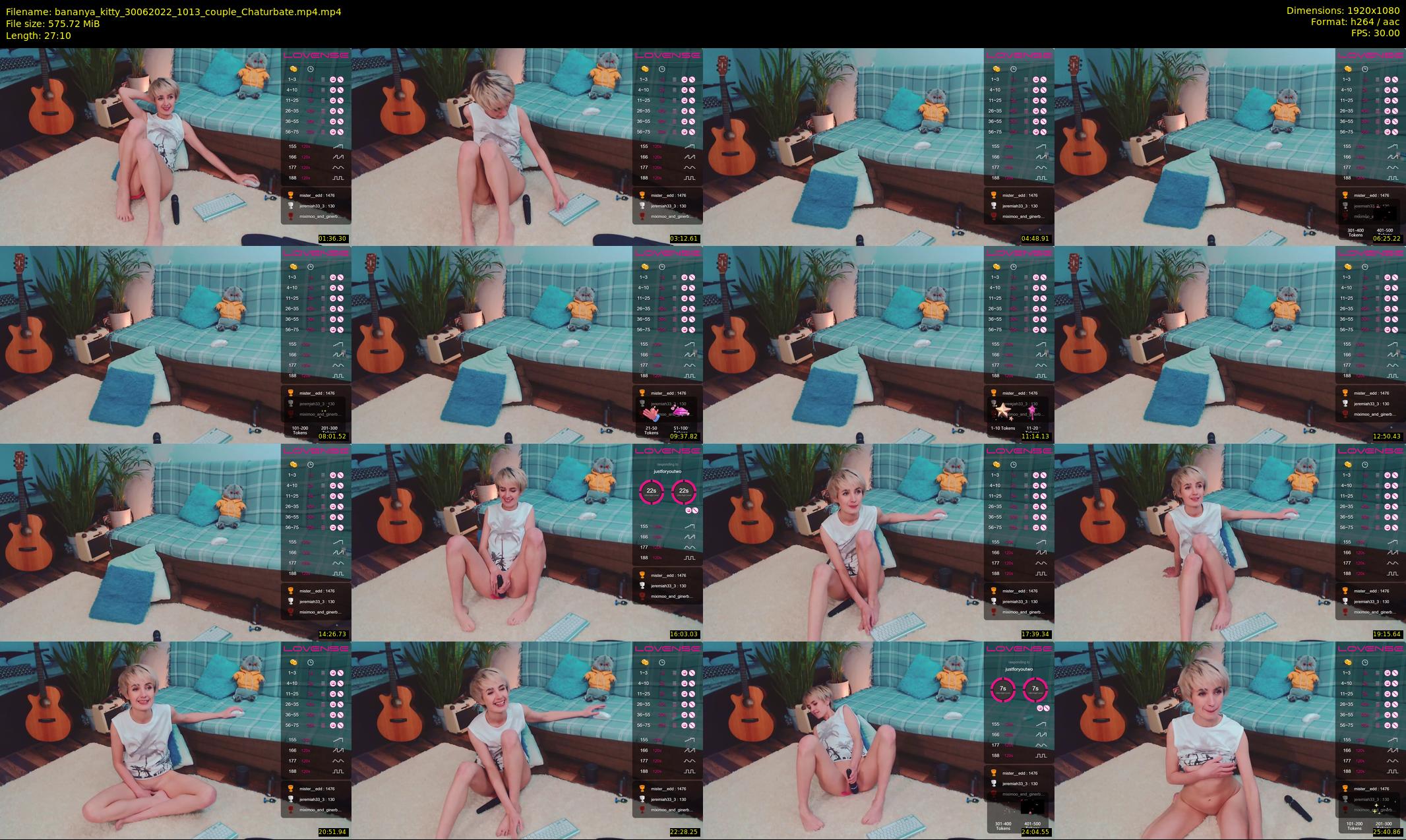 bananya_kitty — 28 minute Chaturbate couple cam show recording, 1080p, Jun 30, 2022