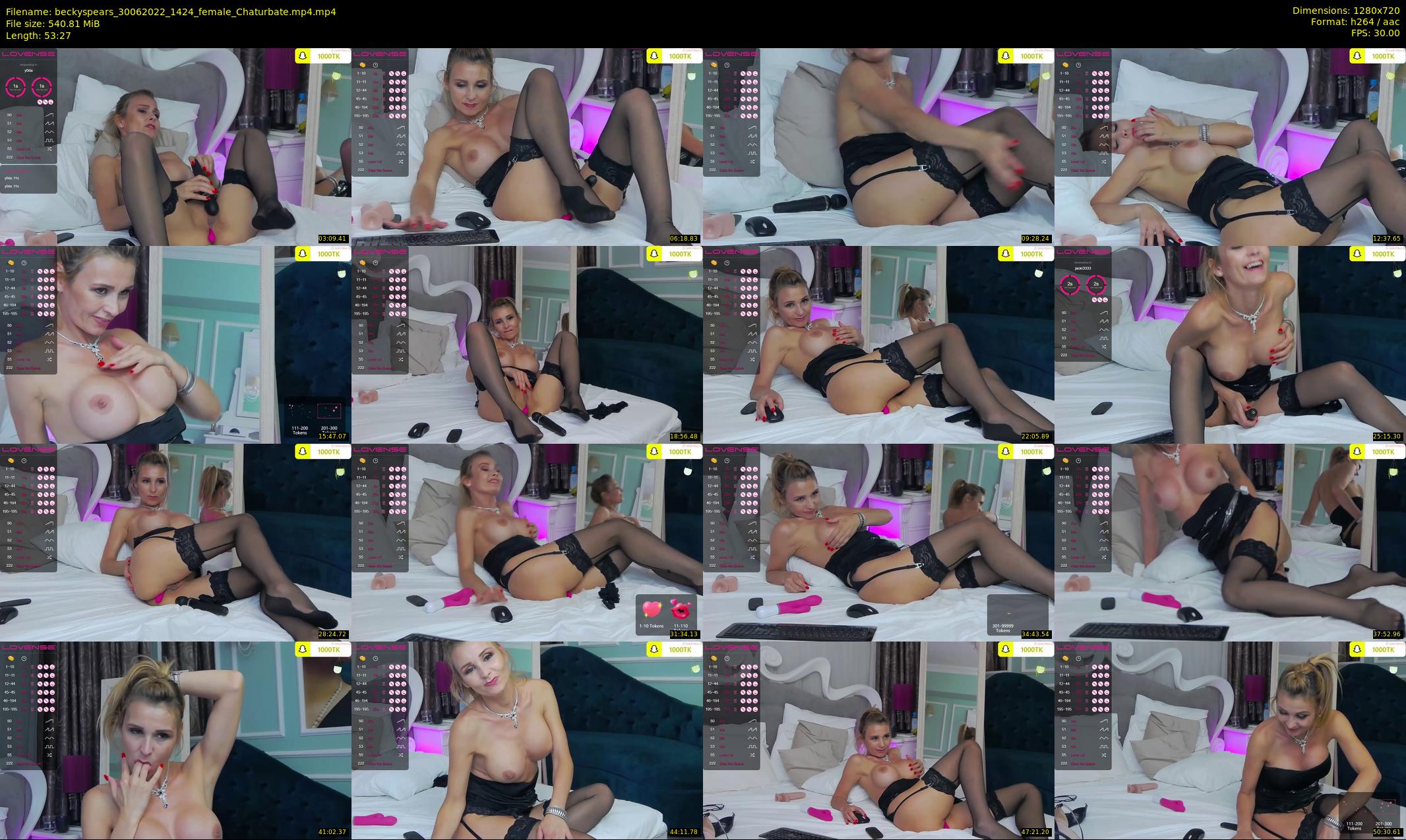 beckyspears — 54 minute Chaturbate female cam show recording, 720p, Jun 30, 2022
