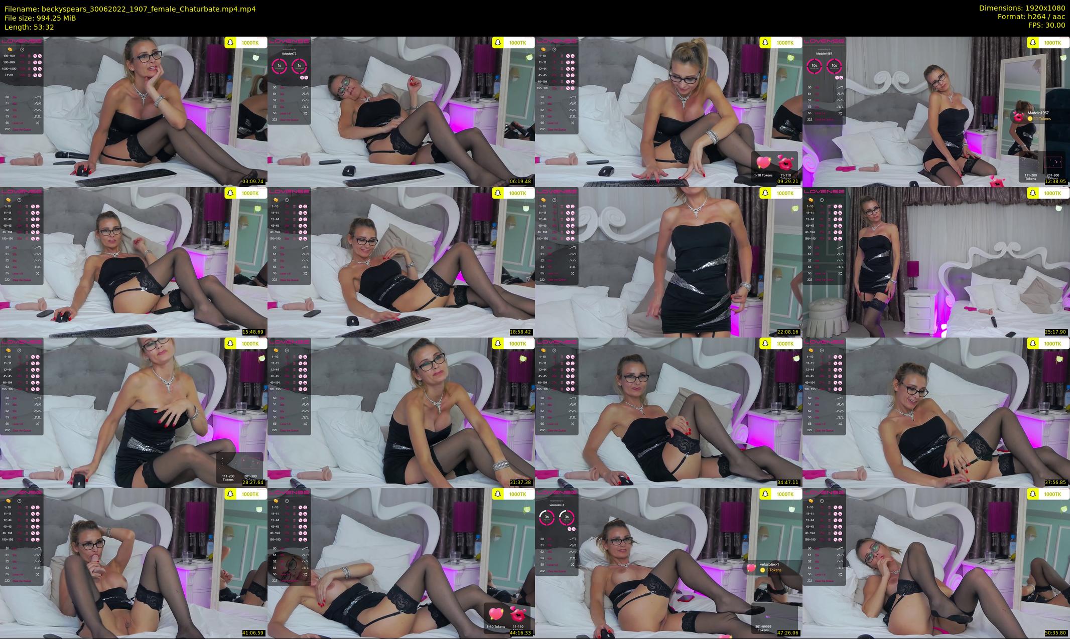 beckyspears — 54 minute Chaturbate female cam show recording, 1080p, Jun 30, 2022