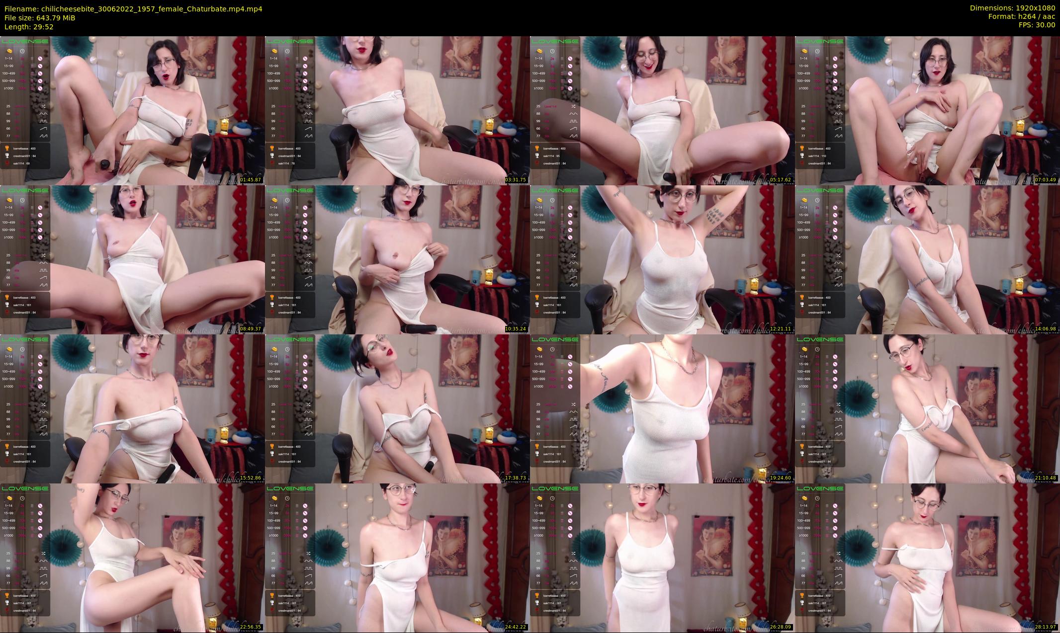 chilicheesebite — 30 minute Chaturbate female cam show recording, 1080p, Jun 30, 2022