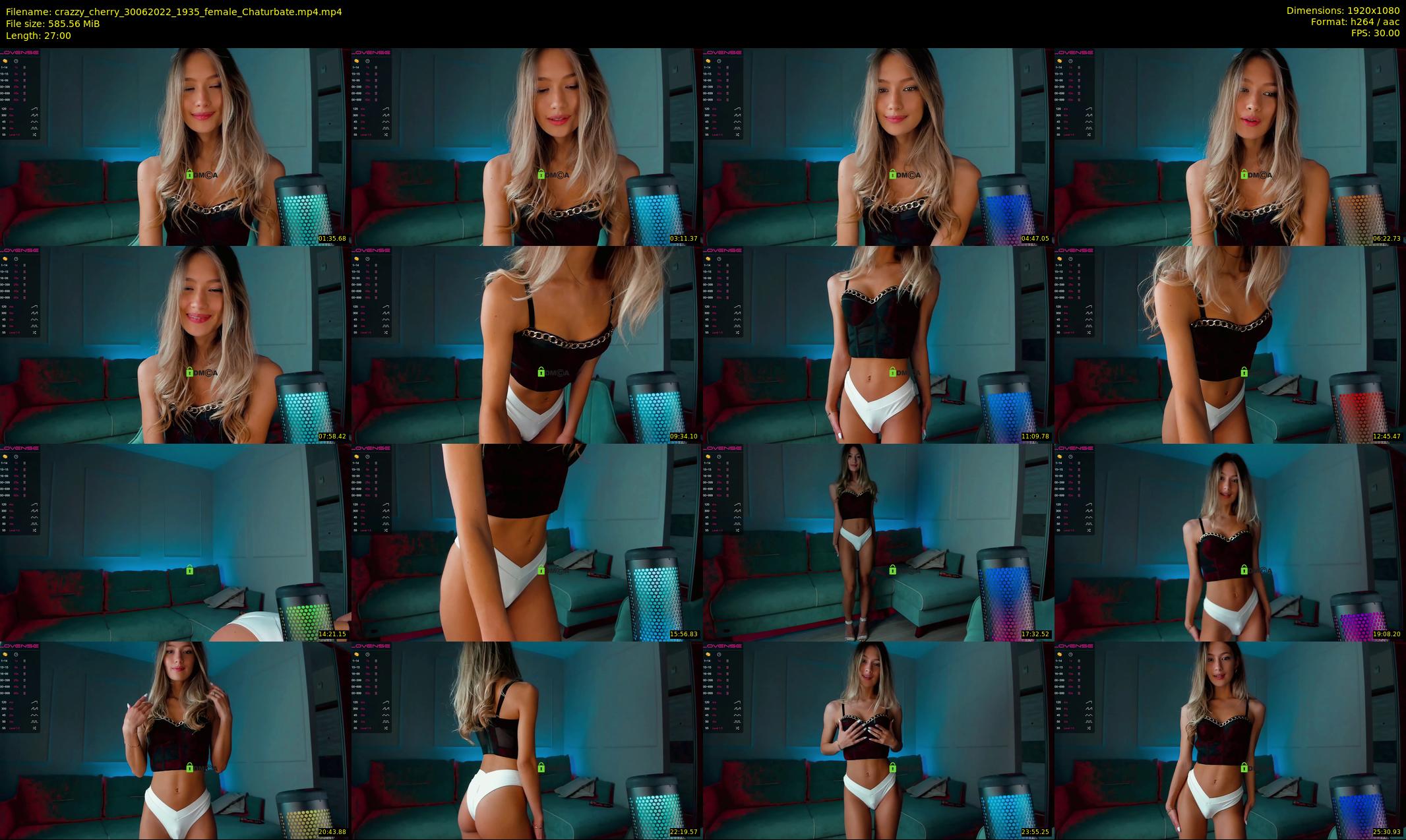 crazzy_cherry — 27 minute Chaturbate female cam show recording, 1080p, Jun 30, 2022