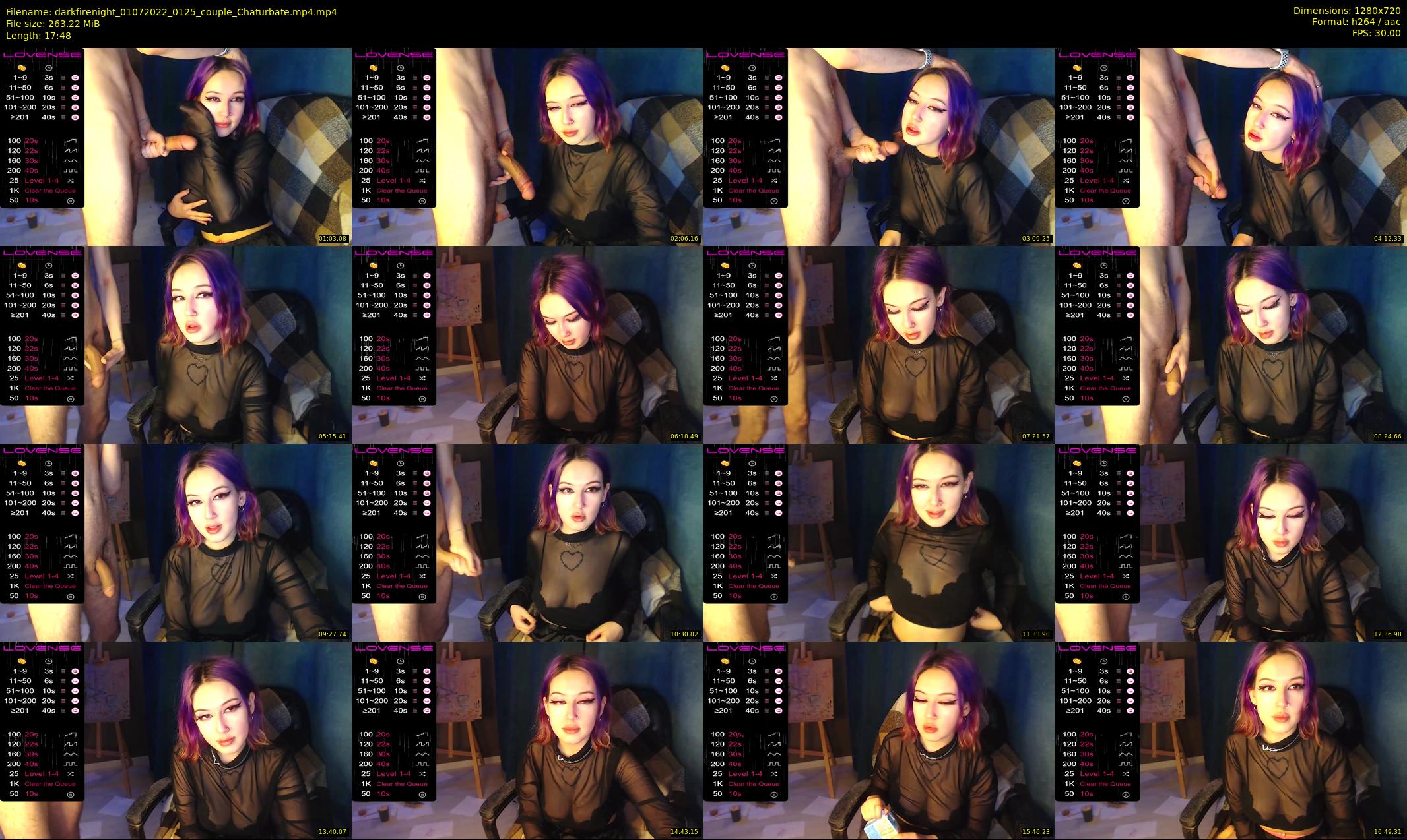 darkfirenight — 18 minute Chaturbate couple cam show recording, 720p, Jul 1, 2022
