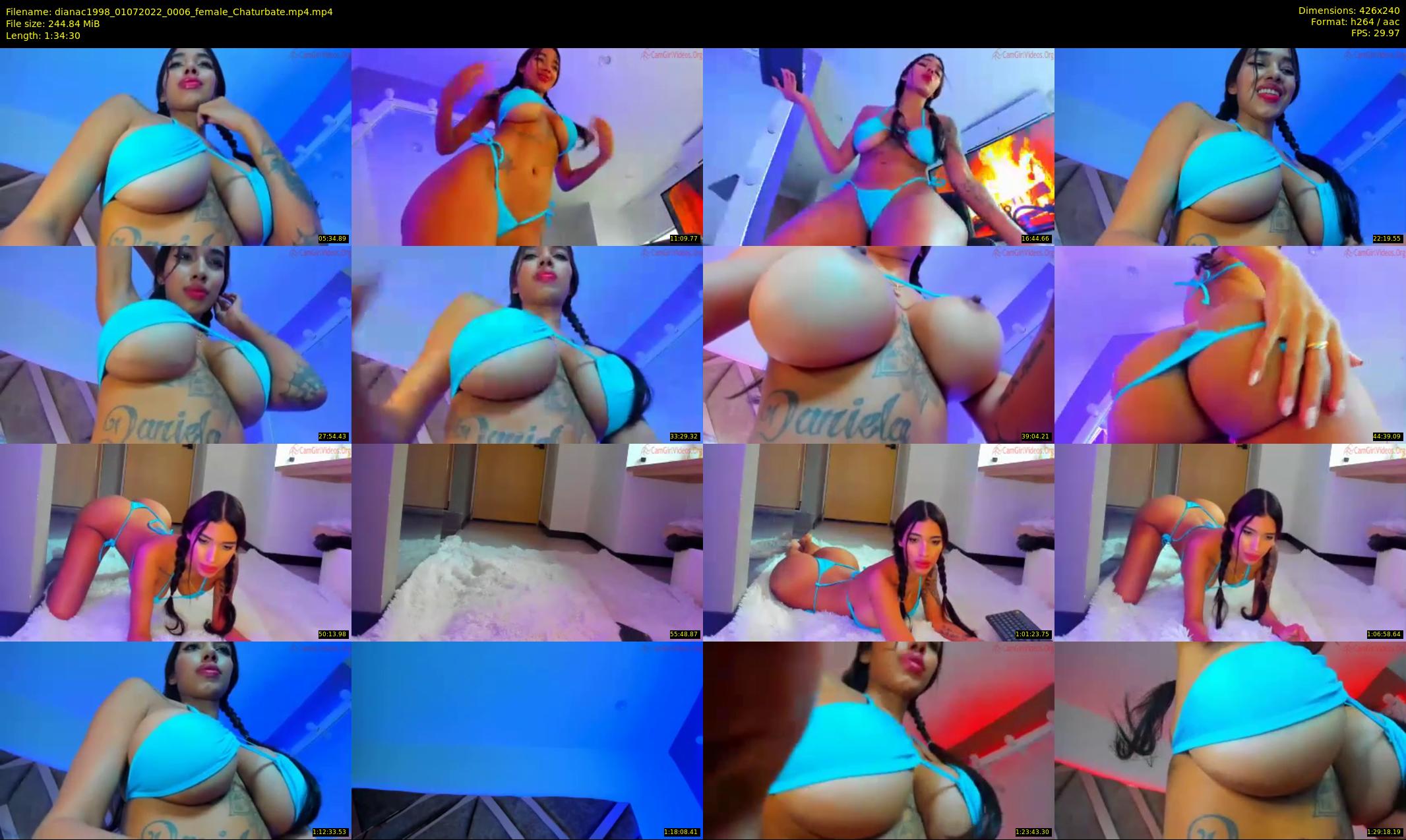 dianac1998 — 95 minute Chaturbate female cam show recording, SD, Jul 1, 2022