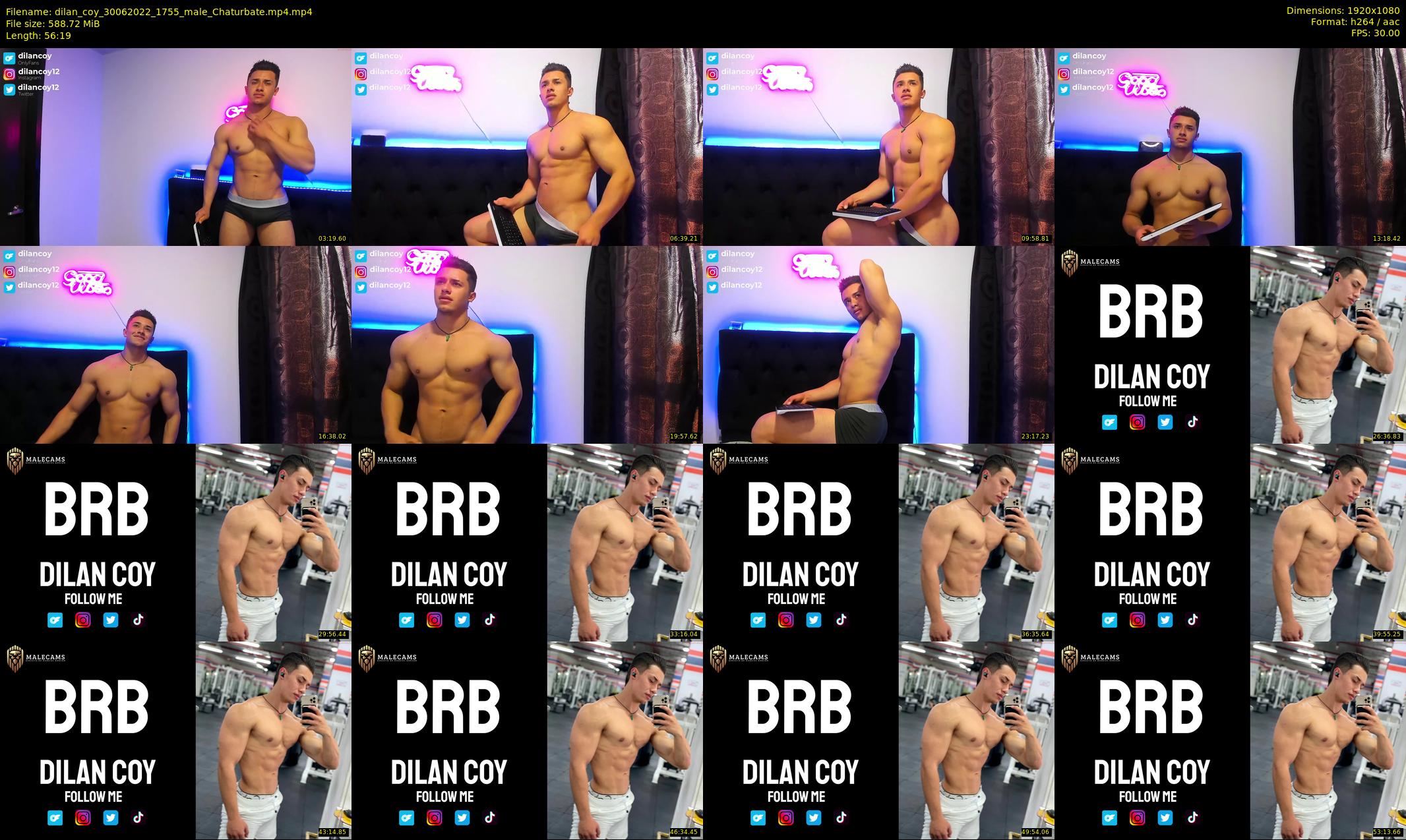 dilan_coy — 57 minute Chaturbate male cam show recording, 1080p, Jun 30, 2022