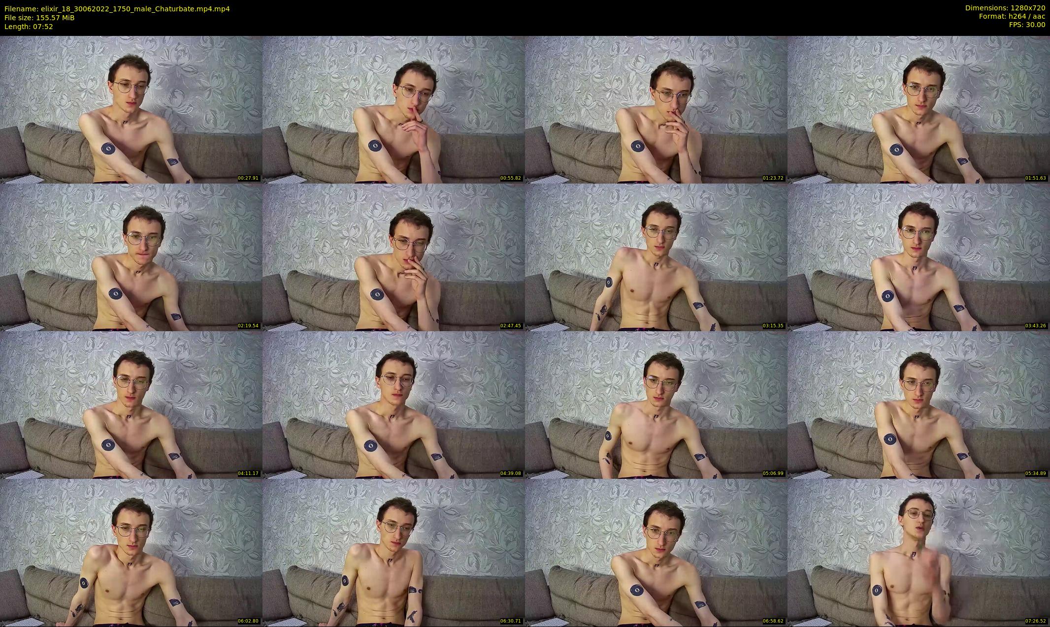 elixir_18 — 8 minute Chaturbate male cam show recording, 720p, Jun 30, 2022
