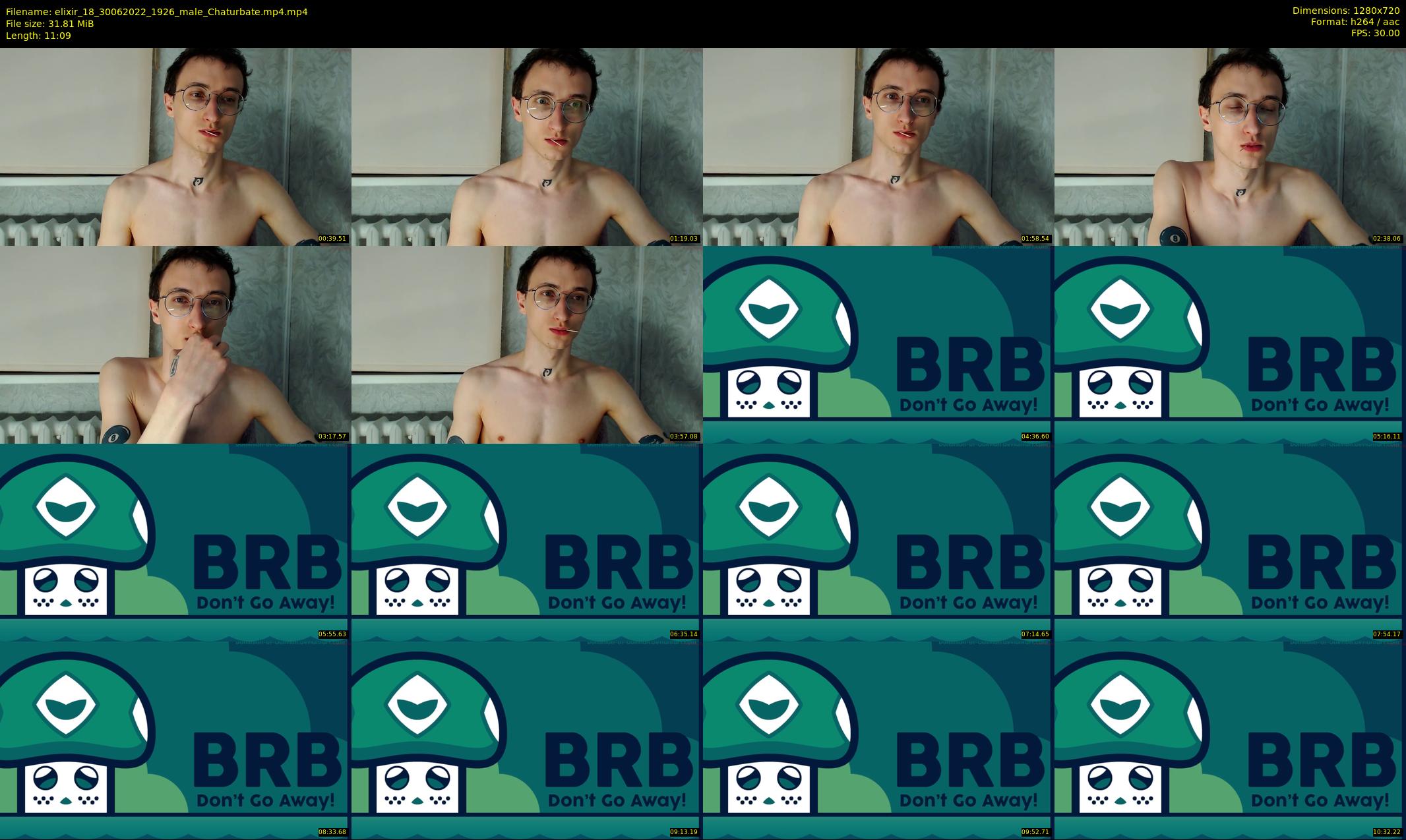 elixir_18 — 12 minute Chaturbate male cam show recording, 720p, Jun 30, 2022
