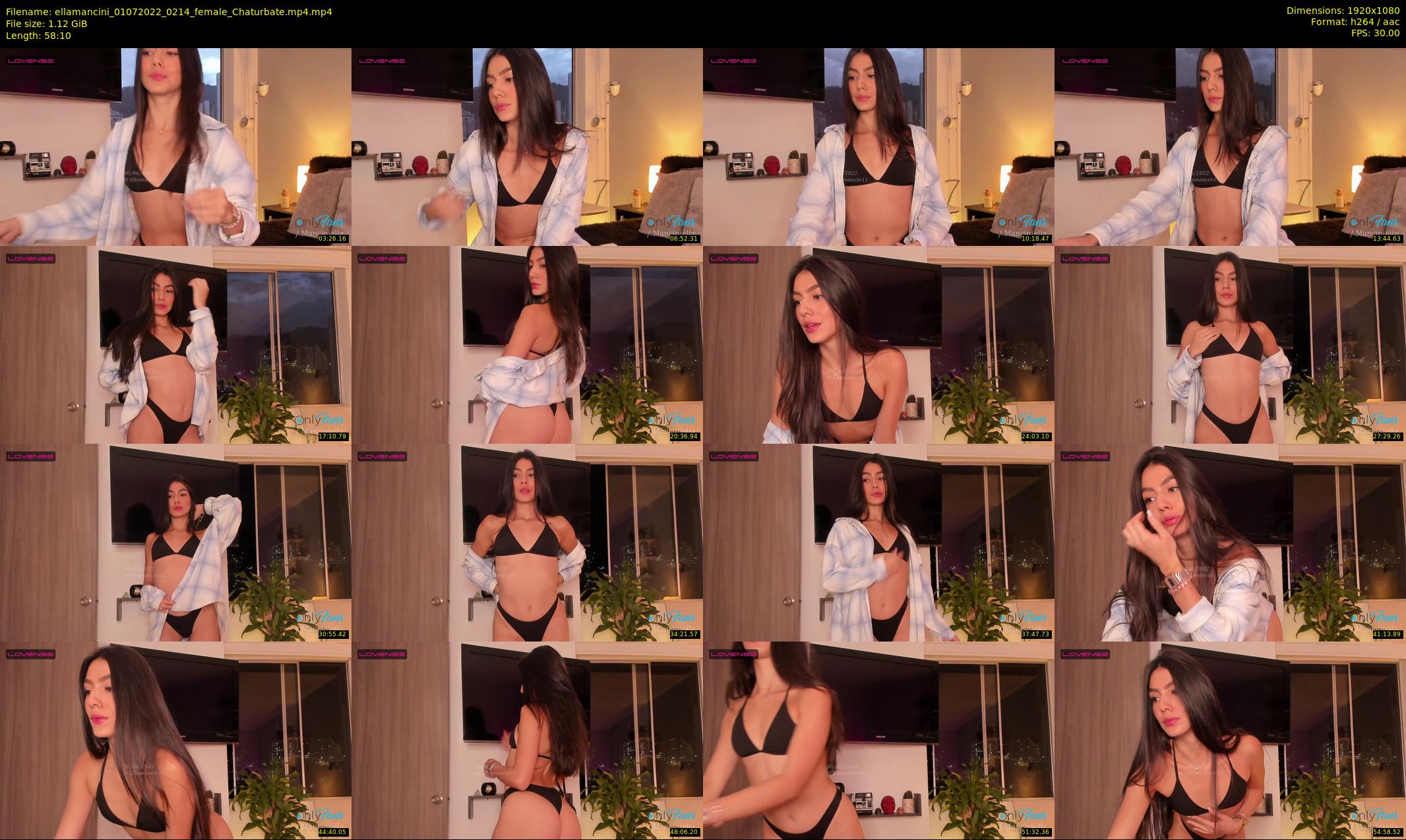 ellamancini — 59 minute Chaturbate female cam show recording, 1080p, Jul 1, 2022
