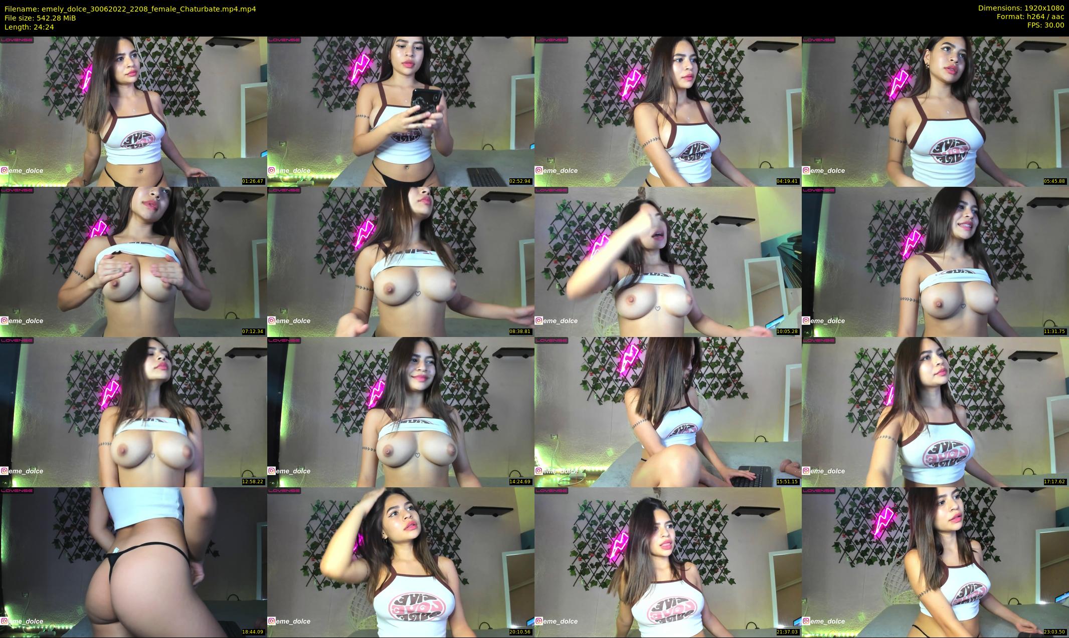 emely_dolce — 25 minute Chaturbate female cam show recording, 1080p, Jun 30, 2022