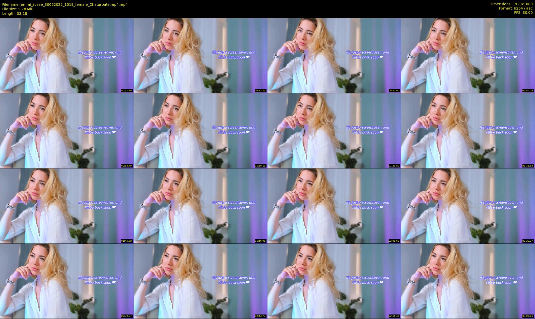 emmi_rosee — 4 minute Chaturbate female cam show recording, 1080p, Jun 30, 2022