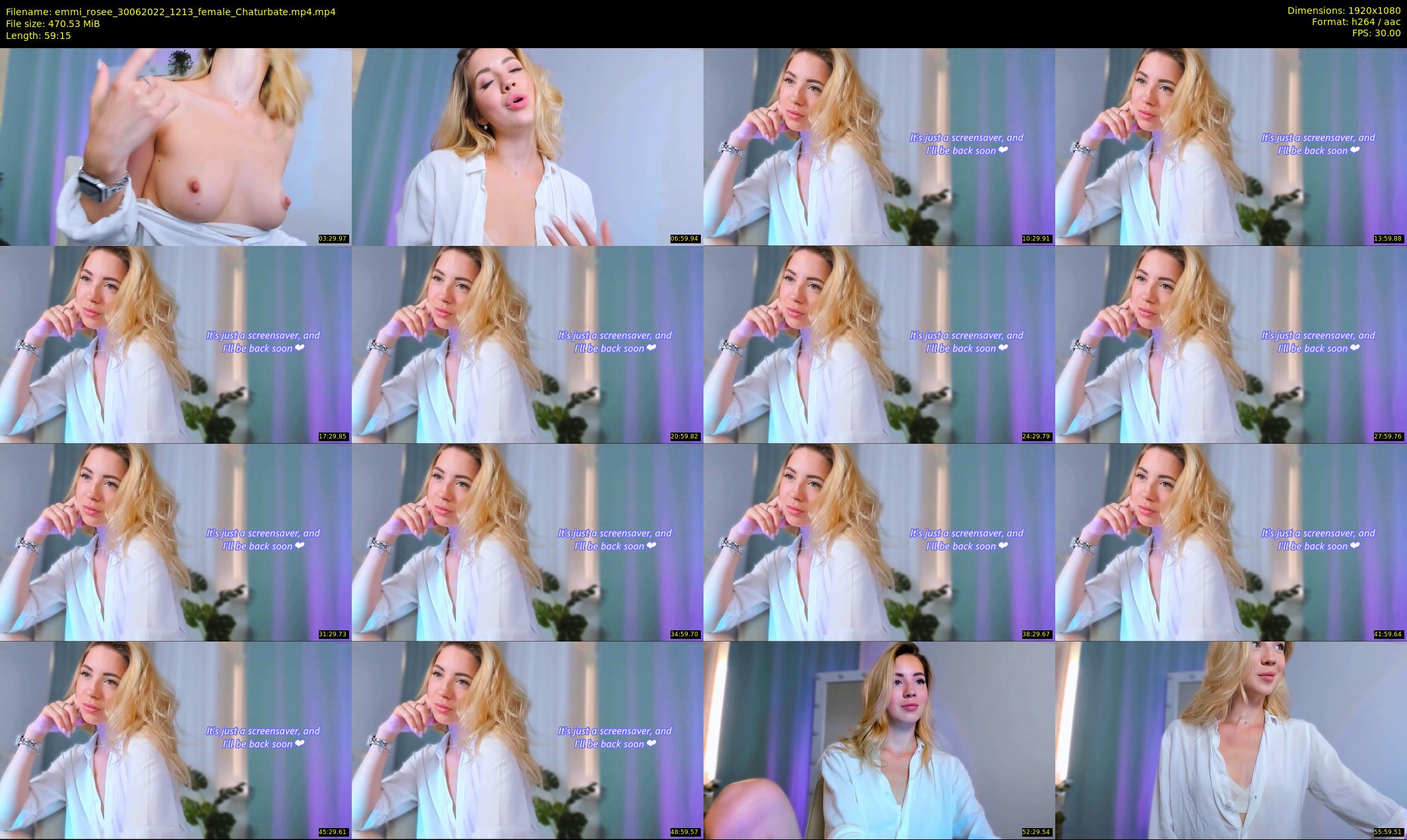 emmi_rosee — 60 minute Chaturbate female cam show recording, 1080p, Jun 30, 2022