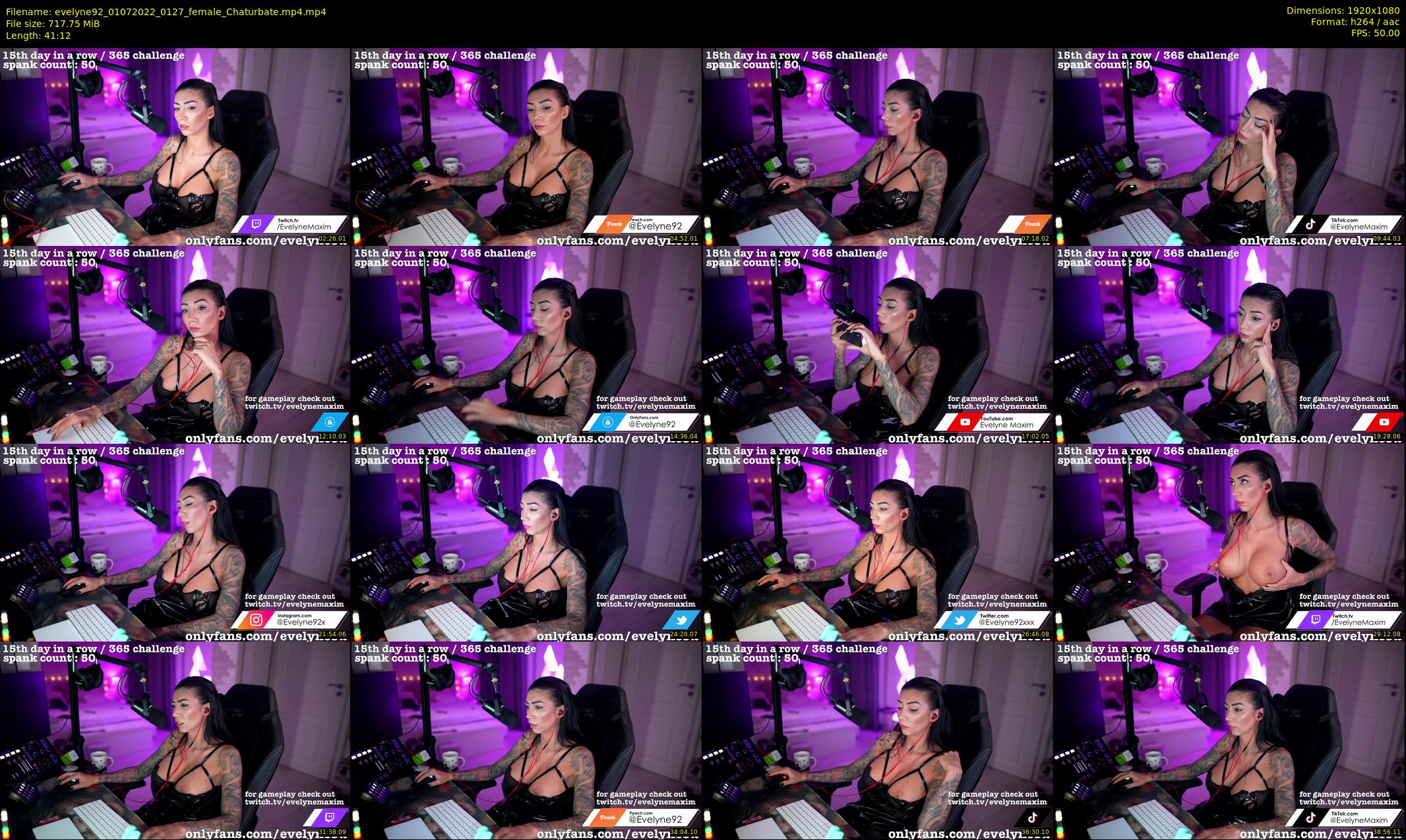 evelyne92 — 42 minute Chaturbate female cam show recording, 1080p, Jul 1, 2022