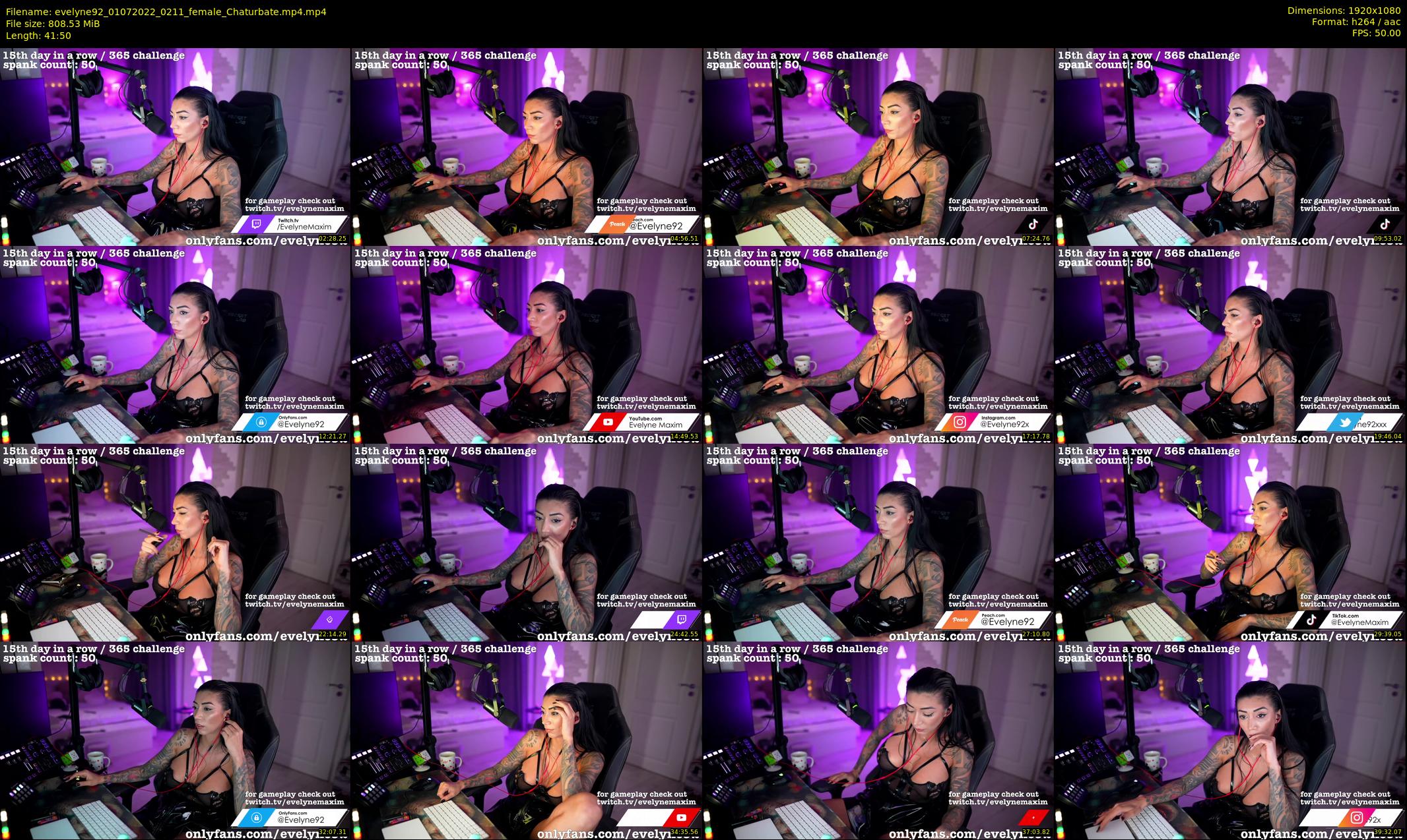evelyne92 — 42 minute Chaturbate female cam show recording, 1080p, Jul 1, 2022