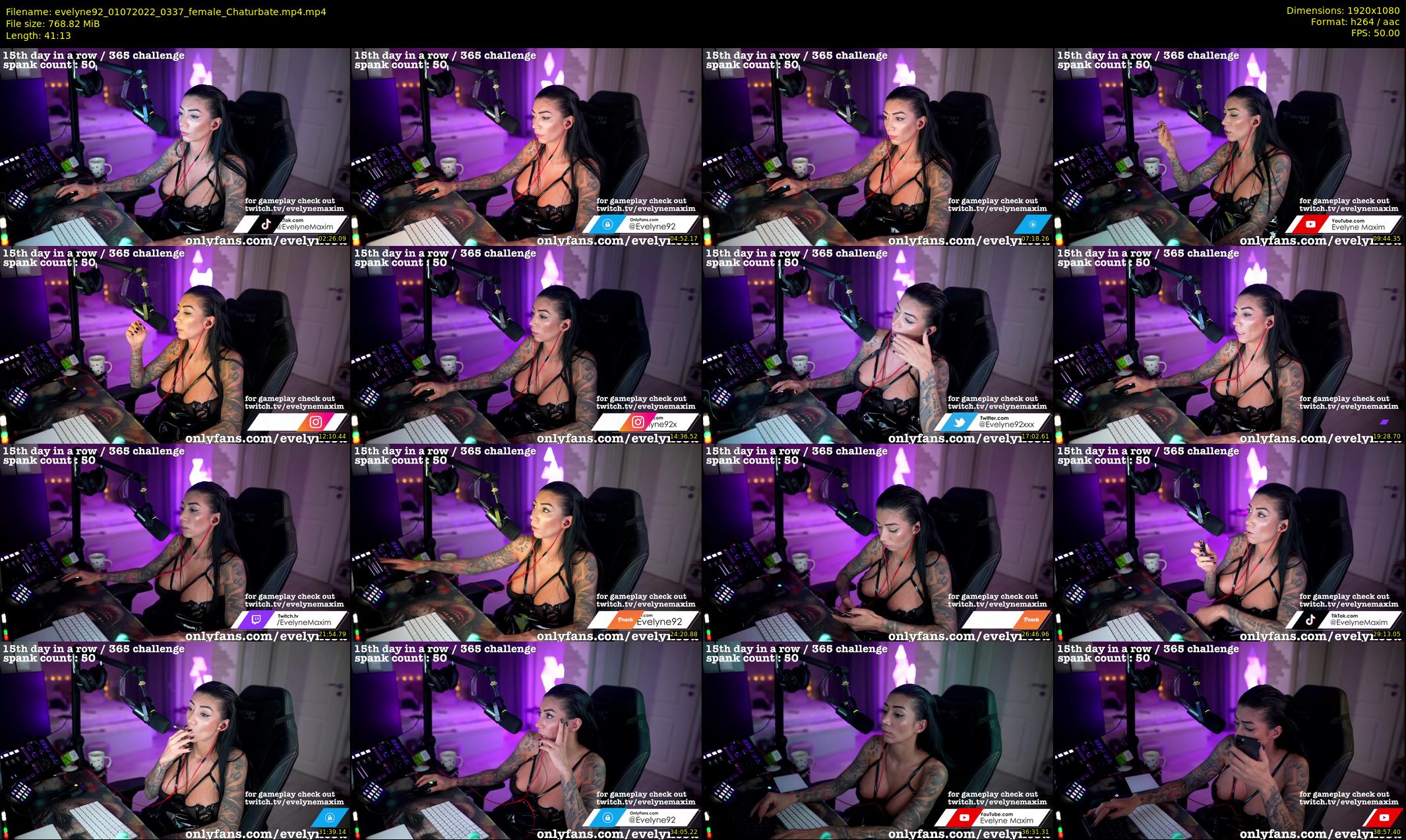 evelyne92 — 42 minute Chaturbate female cam show recording, 1080p, Jul 1, 2022