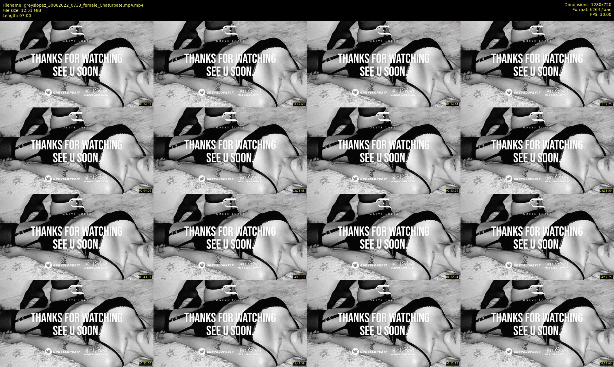 greyslopez — 7 minute Chaturbate female cam show recording, 720p, Jun 30, 2022