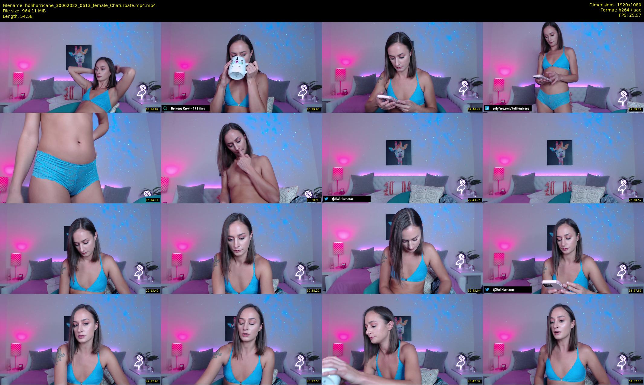 holihurricane — 55 minute Chaturbate female cam show recording, 1080p, Jun 30, 2022