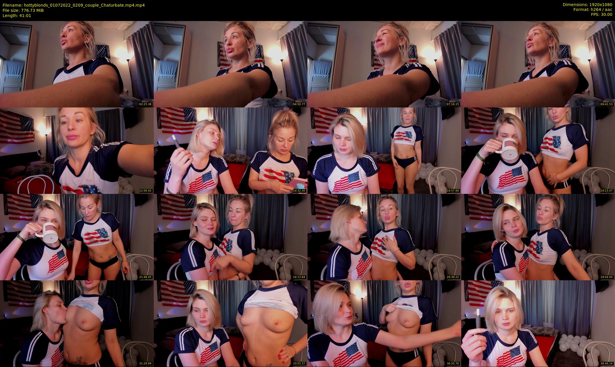 hottyblonds — 42 minute Chaturbate couple cam show recording, 1080p, Jul 1, 2022