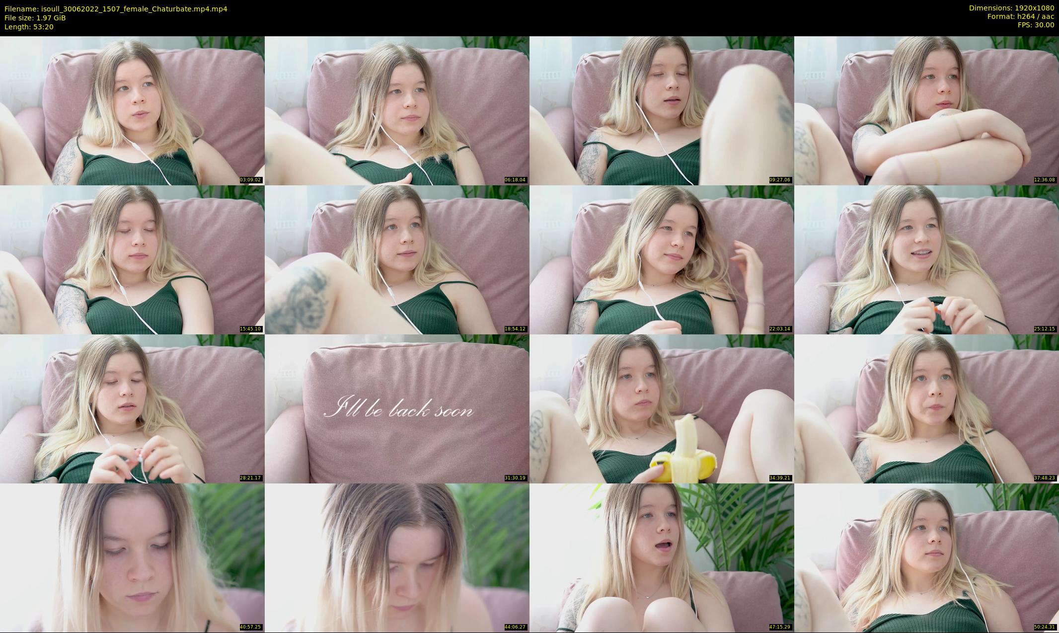isoull — 54 minute Chaturbate female cam show recording, 1080p, Jun 30, 2022