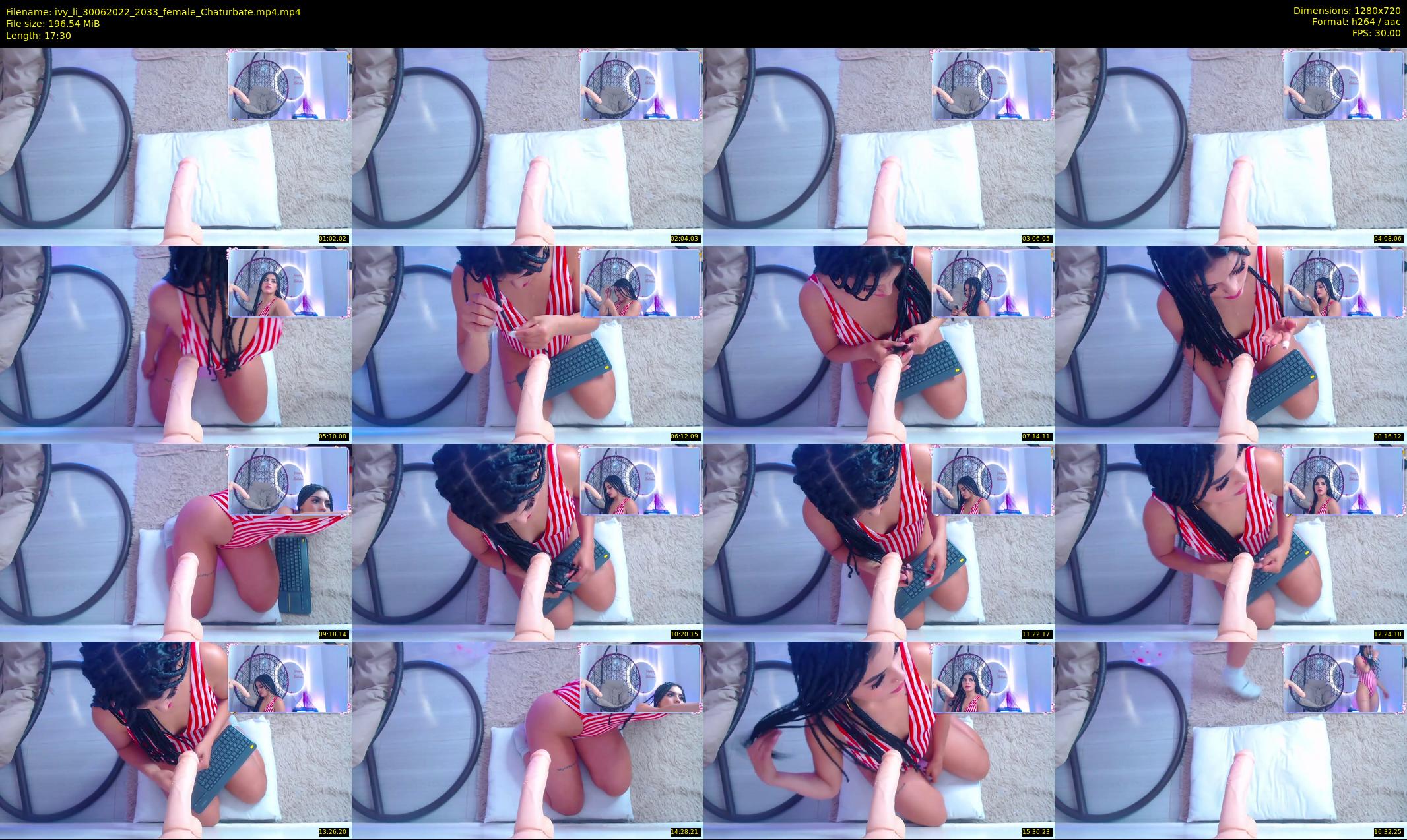 ivy_li — 18 minute Chaturbate female cam show recording, 720p, Jun 30, 2022