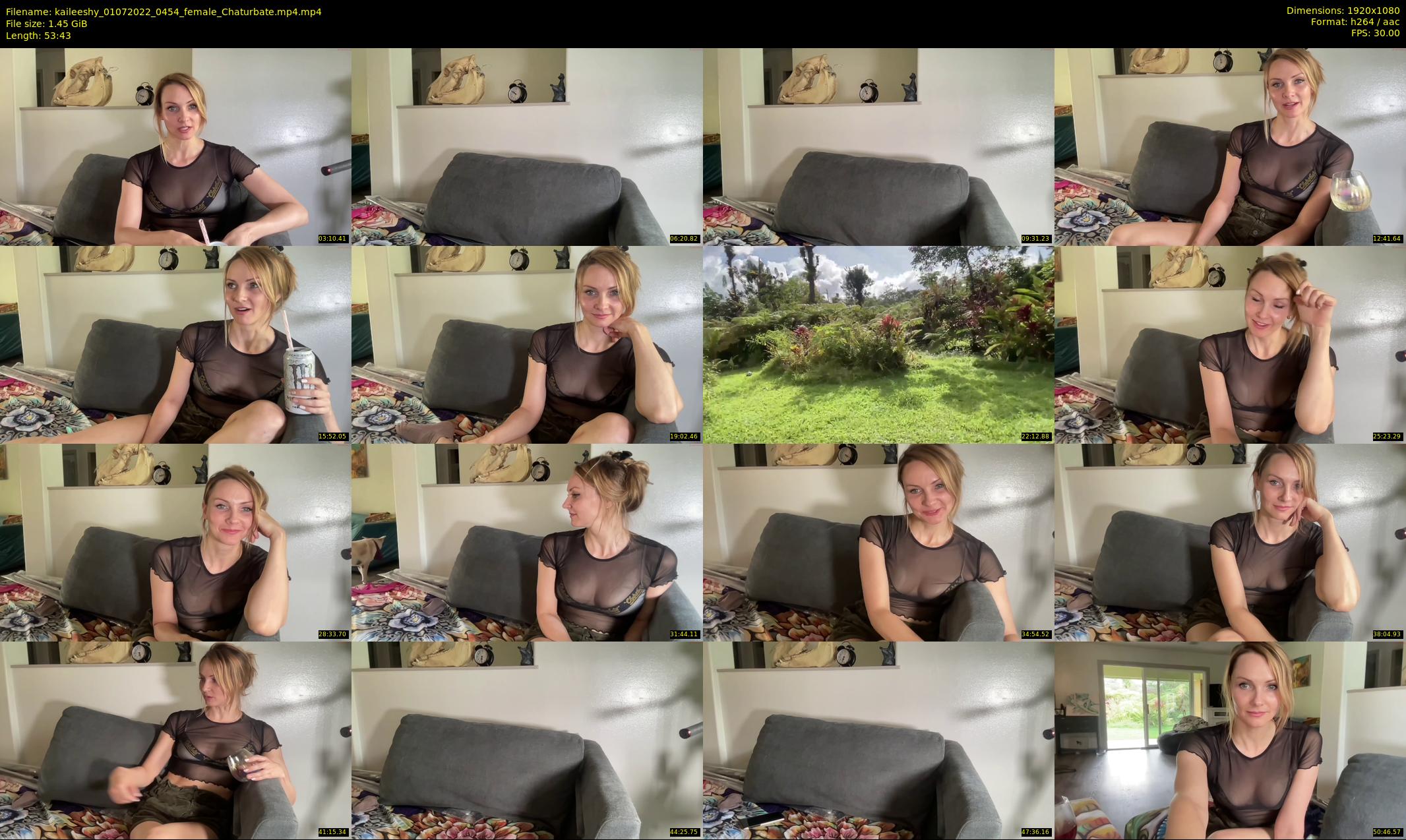 kaileeshy — 54 minute Chaturbate female cam show recording, 1080p, Jul 1, 2022
