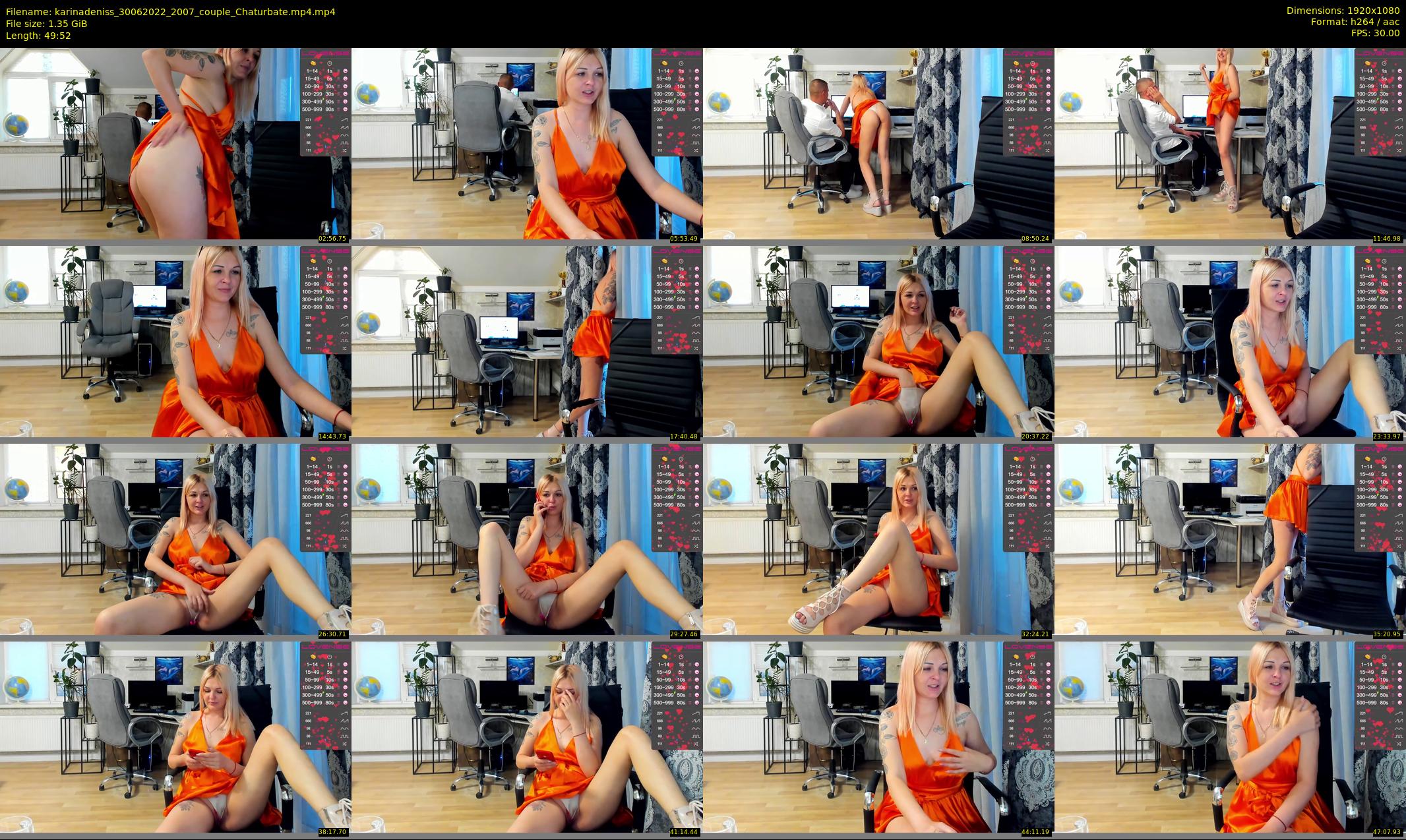 karinadeniss — 50 minute Chaturbate couple cam show recording, 1080p, Jun 30, 2022