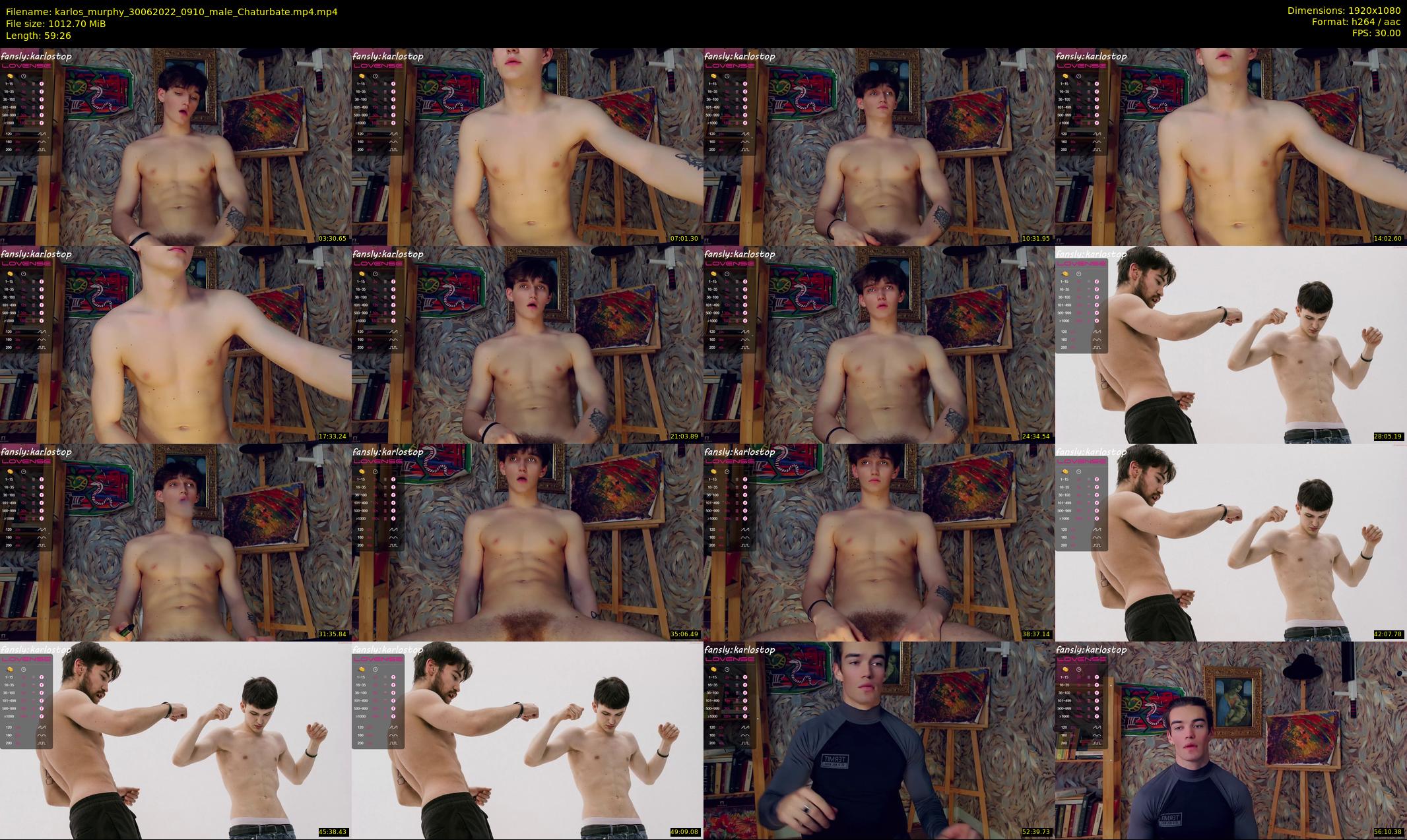 karlos_murphy — 60 minute Chaturbate male cam show recording, 1080p, Jun 30, 2022