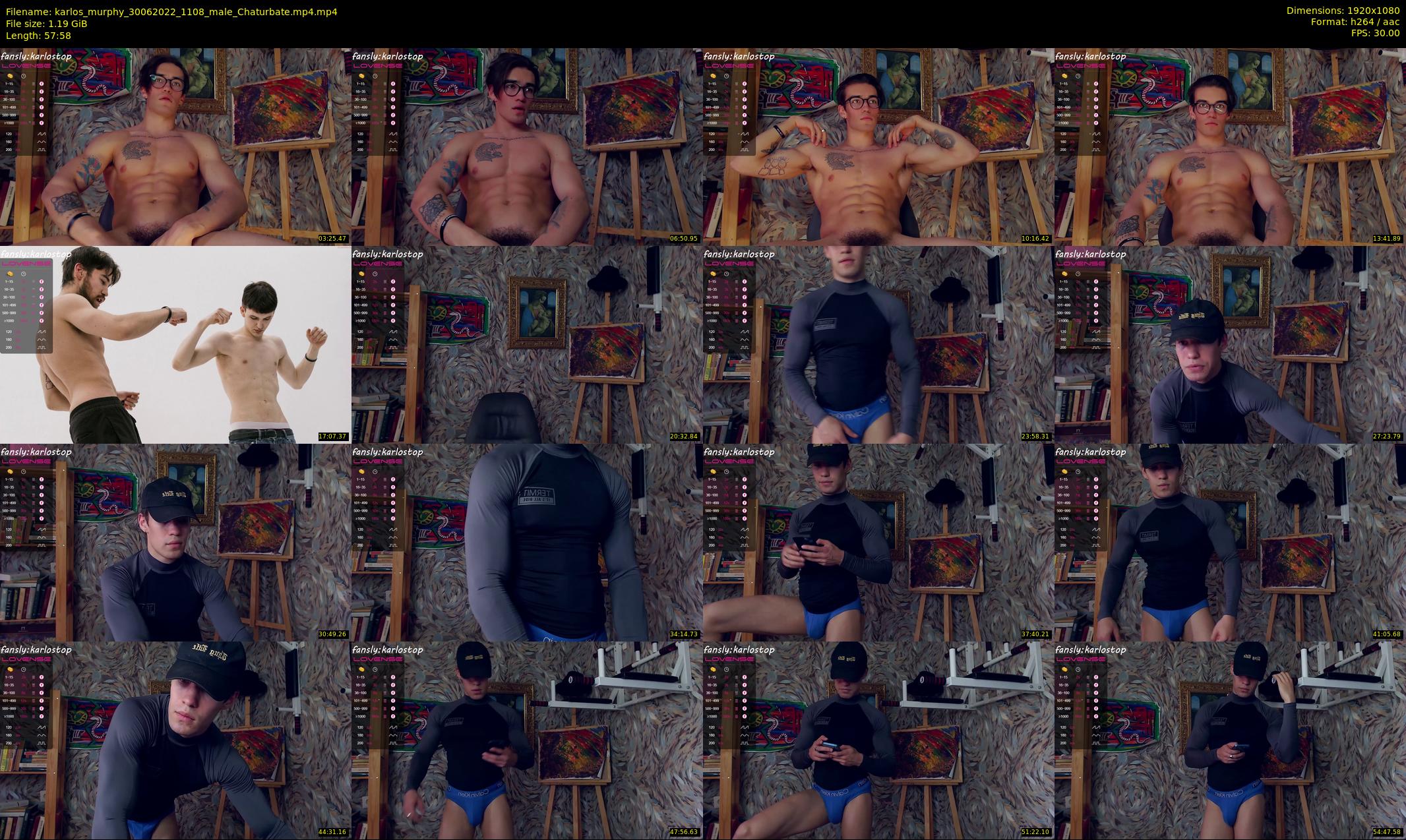 karlos_murphy — 58 minute Chaturbate male cam show recording, 1080p, Jun 30, 2022