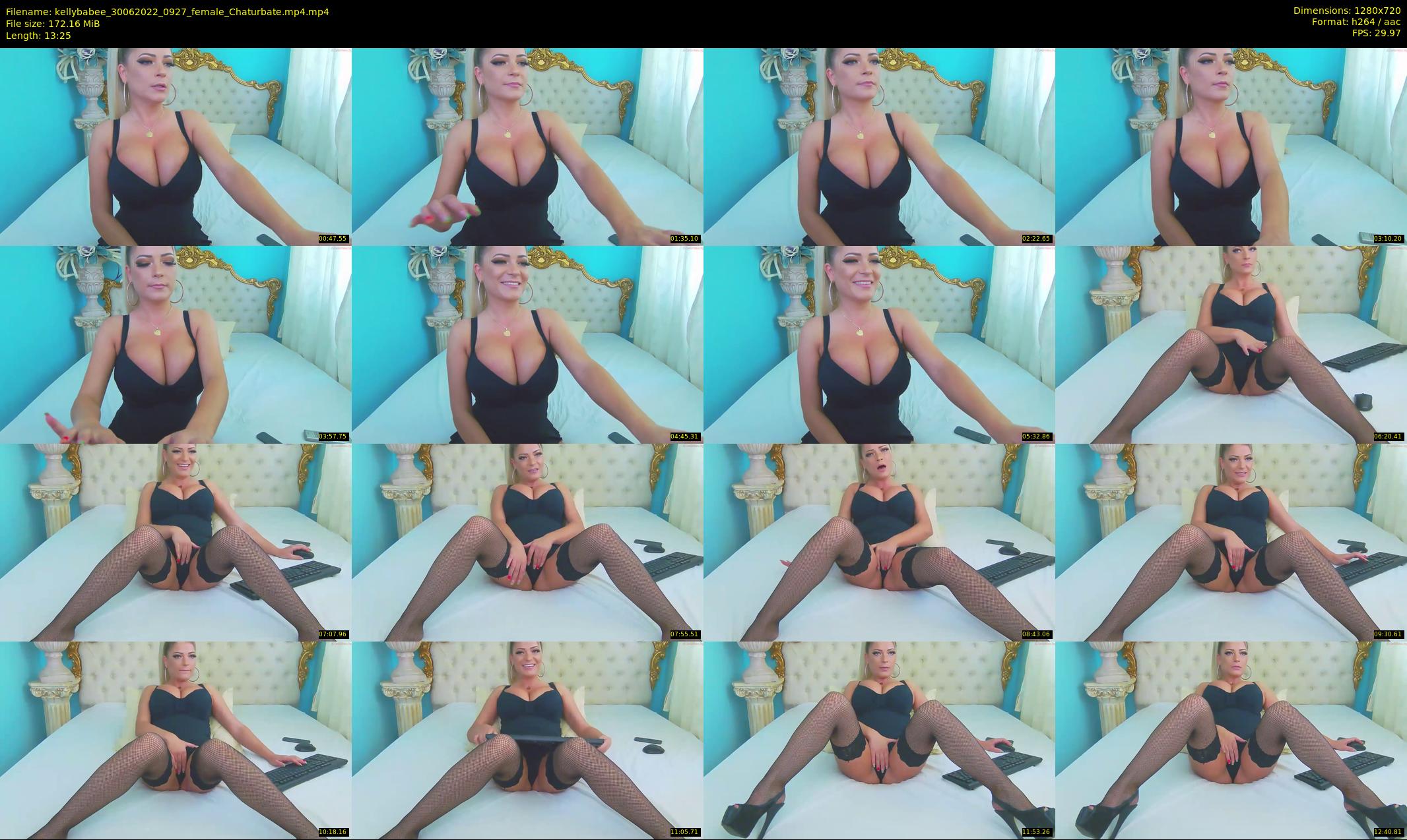 kellybabee — 14 minute Chaturbate female cam show recording, 720p, Jun 30, 2022