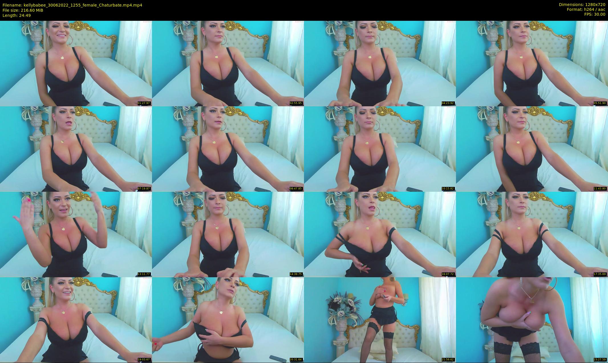 kellybabee — 25 minute Chaturbate female cam show recording, 720p, Jun 30, 2022