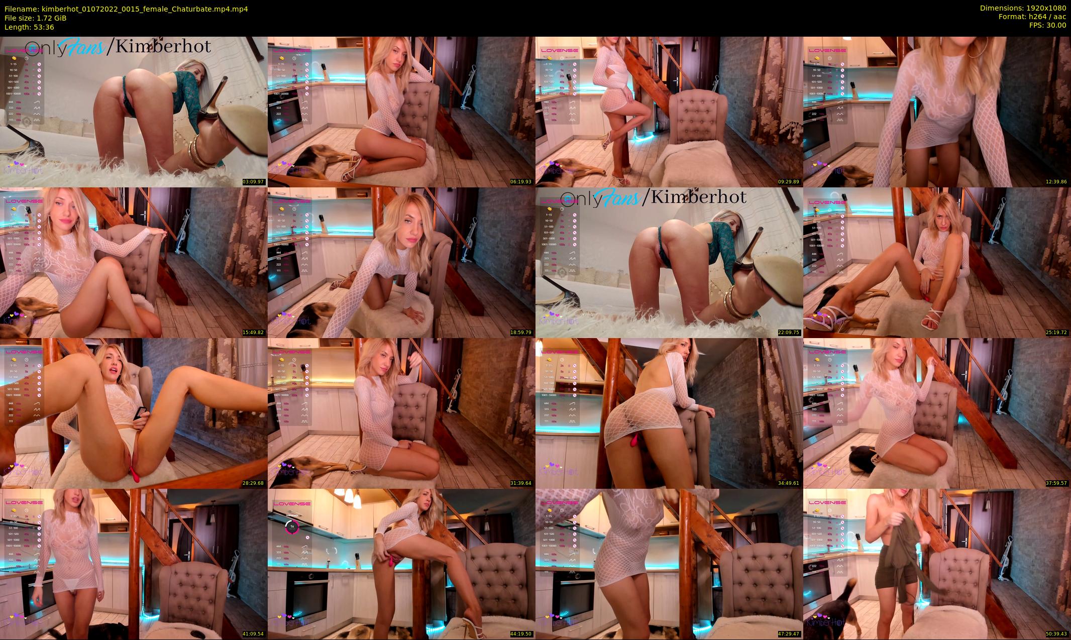kimberhot — 54 minute Chaturbate female cam show recording, 1080p, Jul 1, 2022