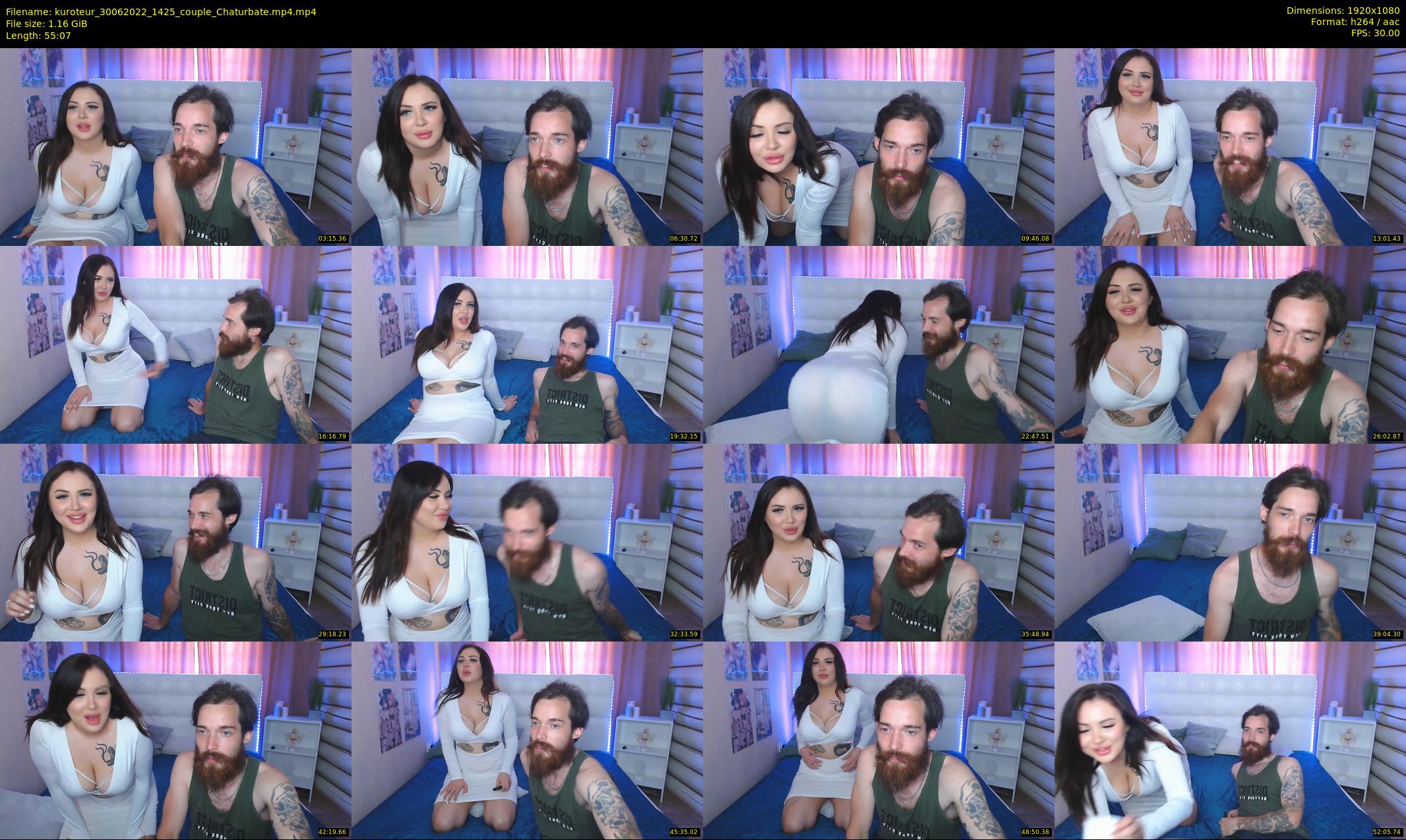 kuroteur — 56 minute Chaturbate couple cam show recording, 1080p, Jun 30, 2022