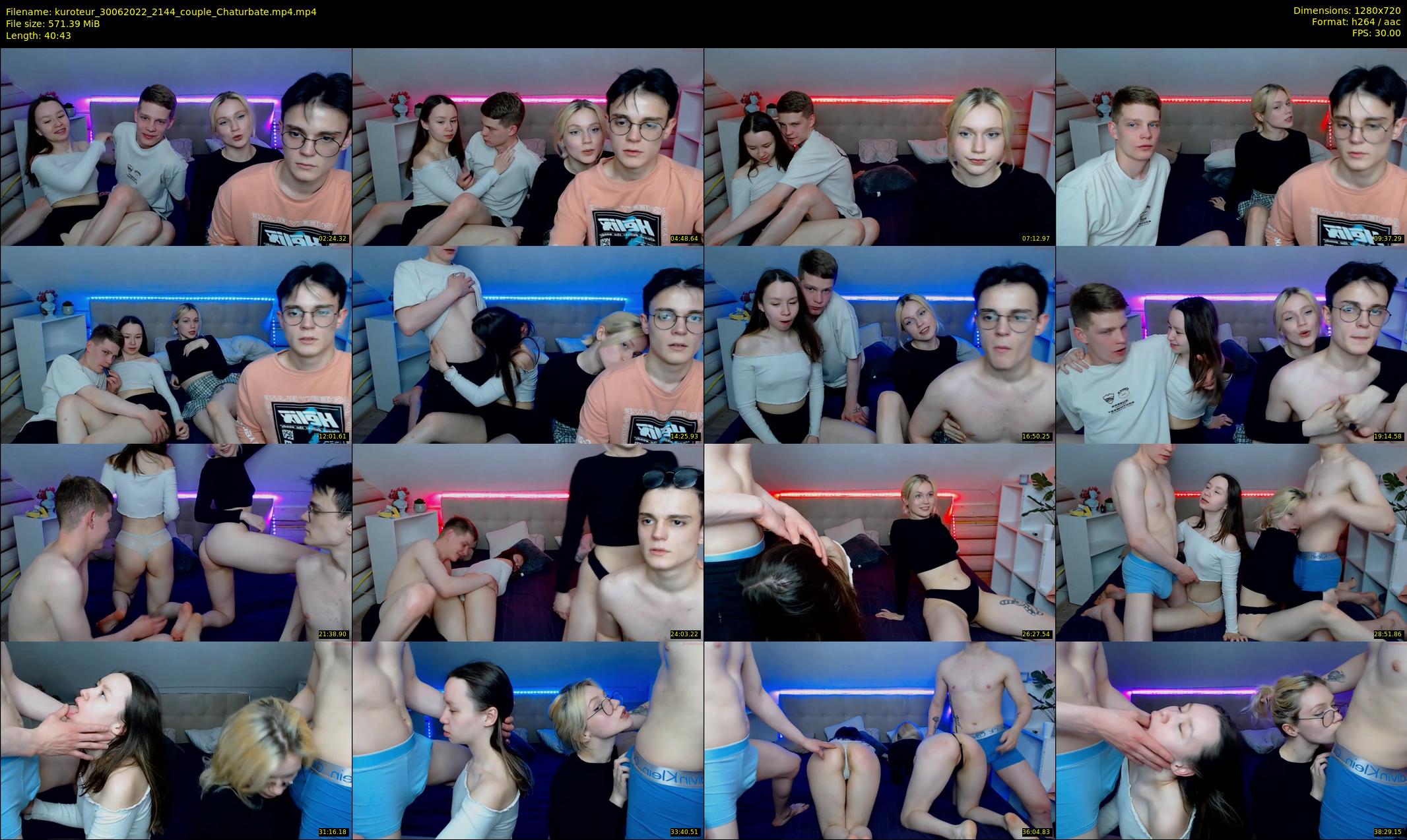 kuroteur — 41 minute Chaturbate couple cam show recording, 720p, Jun 30, 2022