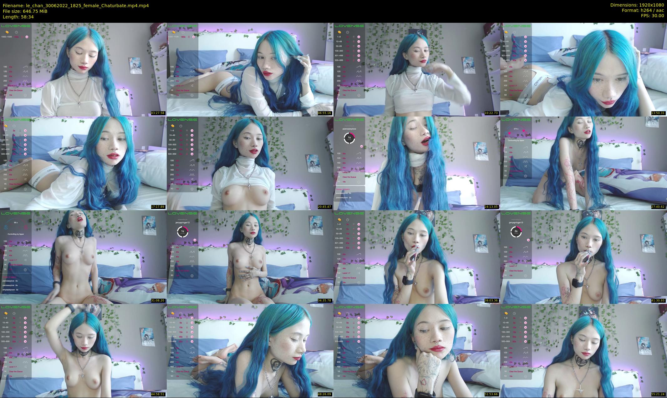 le_chan — 59 minute Chaturbate female cam show recording, 1080p, Jun 30, 2022