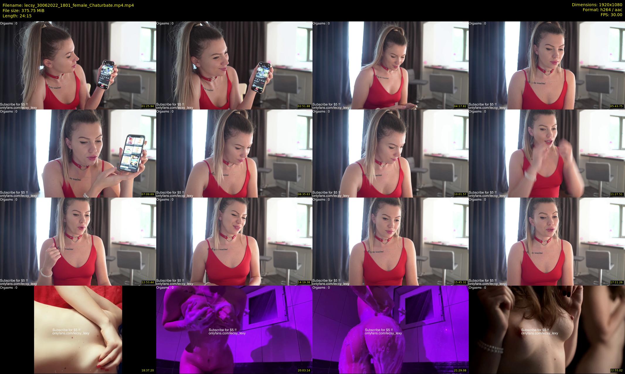 lecsy — 25 minute Chaturbate female cam show recording, 1080p, Jun 30, 2022